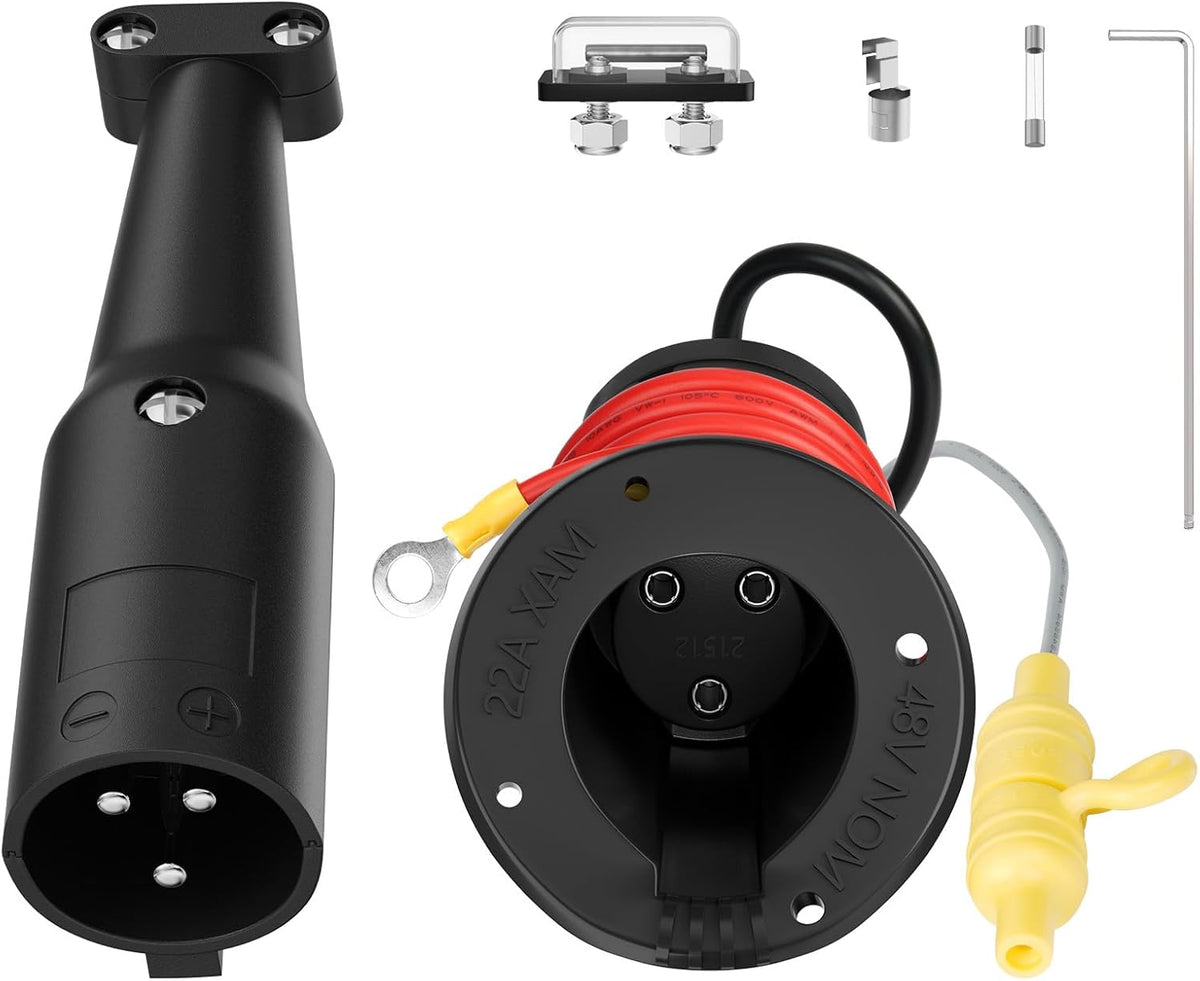 48V Club Car DS Charger Receptacle & Plug