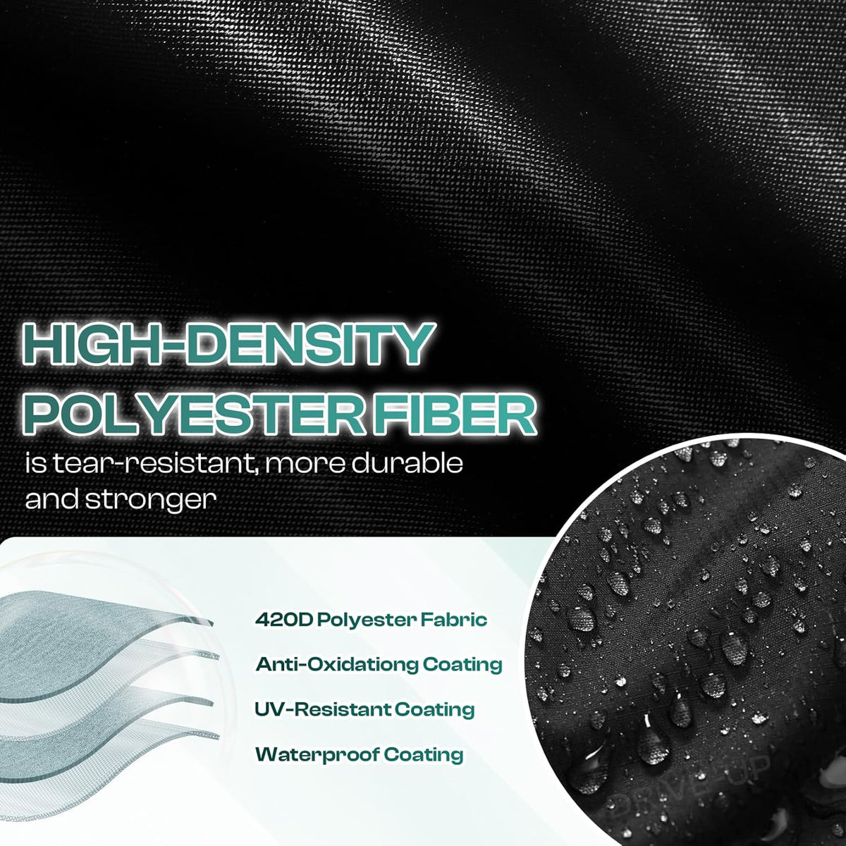 Universal Golf Cart Cover with Doors - Waterproof 420D/600D |Drive-up