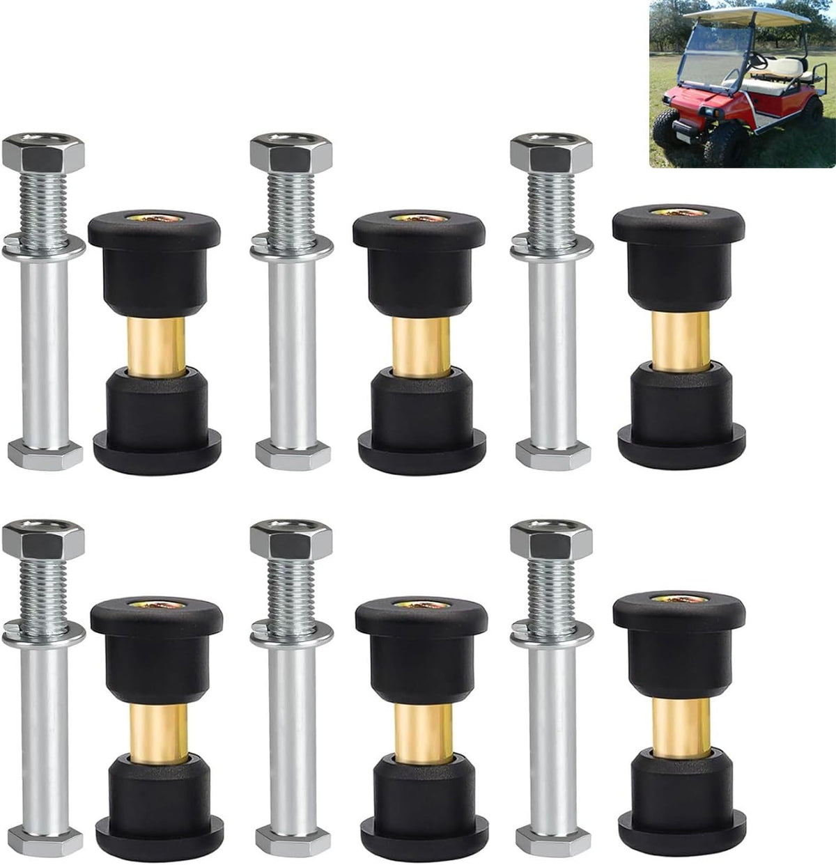 Rear Leaf Spring Bushing & Bolt Kit