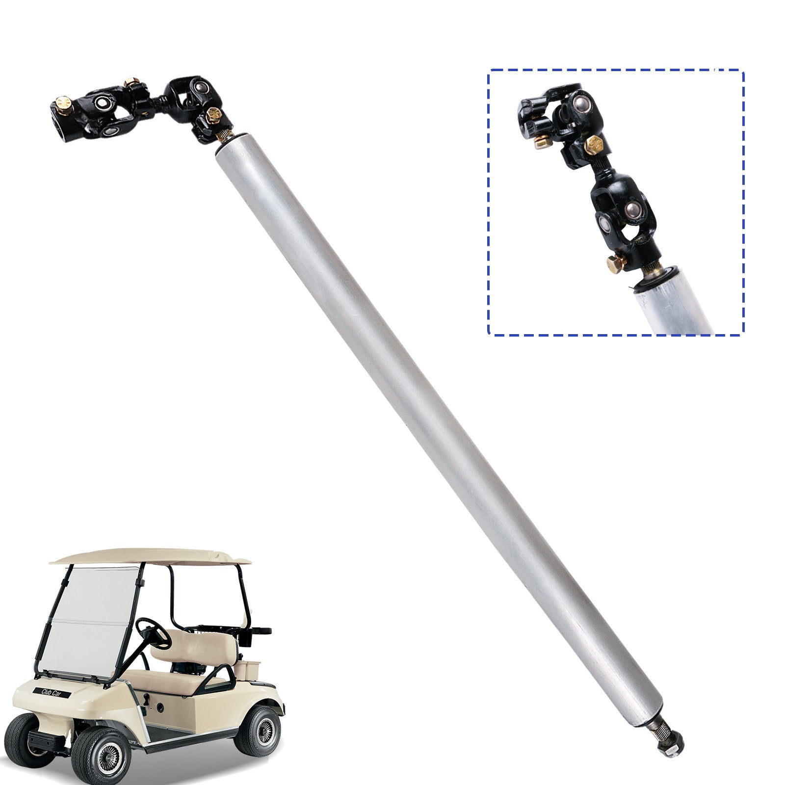 Golf Cart Steering Column Assembly with Steering Joint for 1992-Up Club Car DS | Drive-up