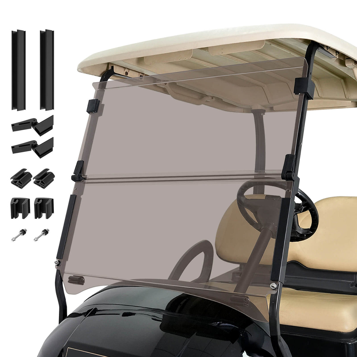 Golf Cart Windshield Foldable Tinted Club Car Precedent Tempo/ Onward |Drive - up - Drive - up