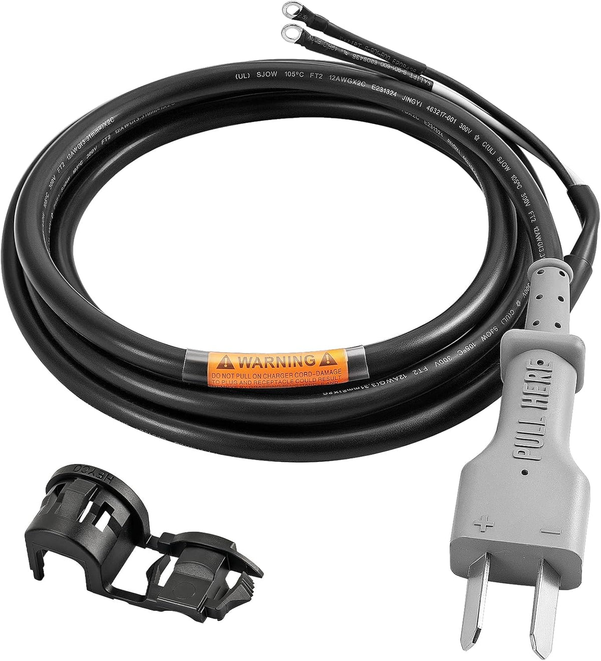 36V DC Golf Cart Charger Cord with 2-Blade Plug for Club Car EZGO