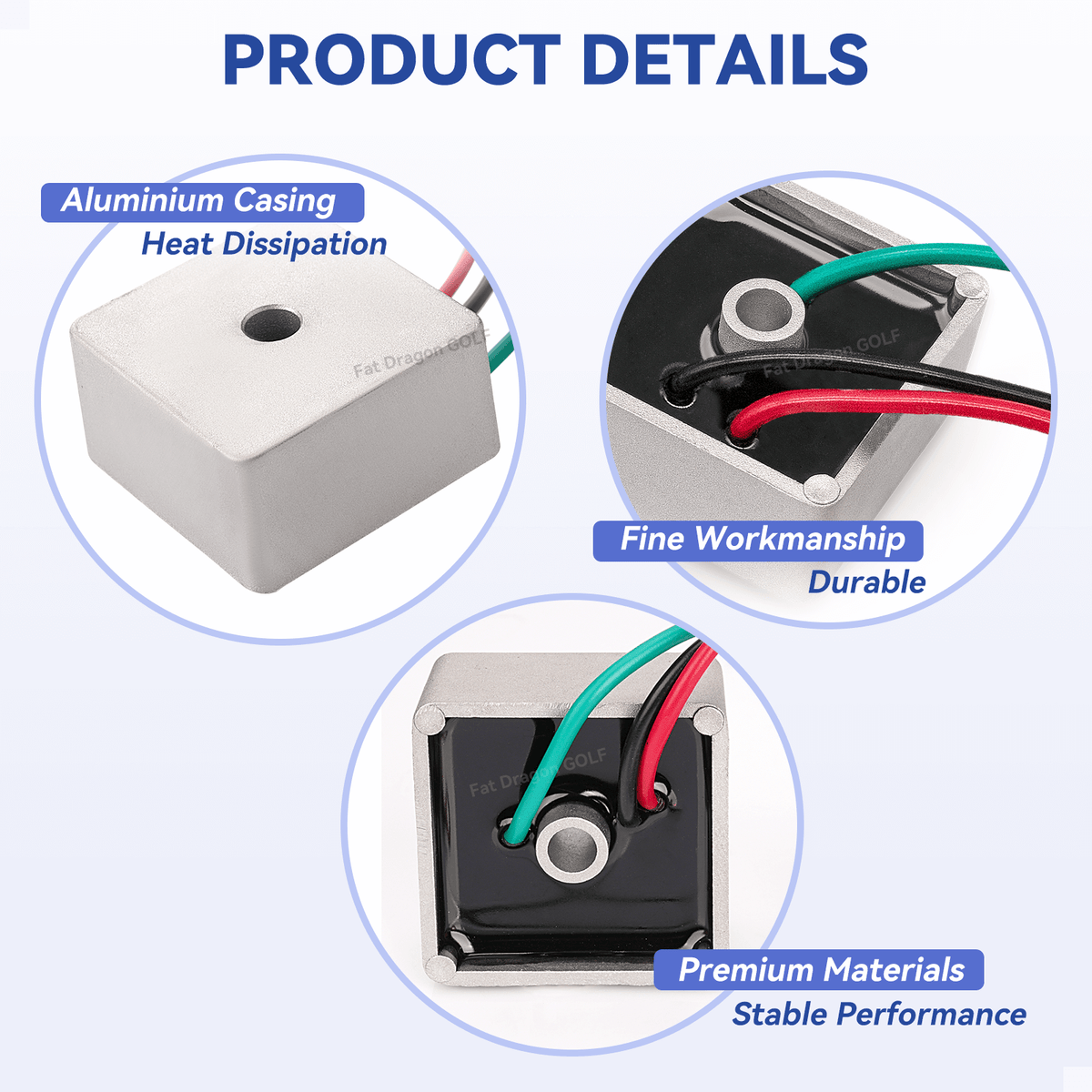 Voltage Regulator for EZGO TXT Gas Golf Carts 1994-Up OEM 27739-G01 | Drive-up