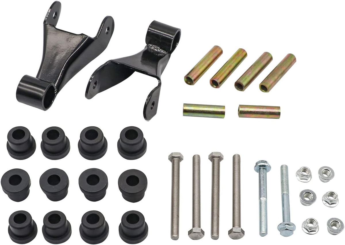 Golf Cart Rear Leaf Spring Shackle & Bushing Kit for Club Car Precedent 2004-2013 | DRIVE UP