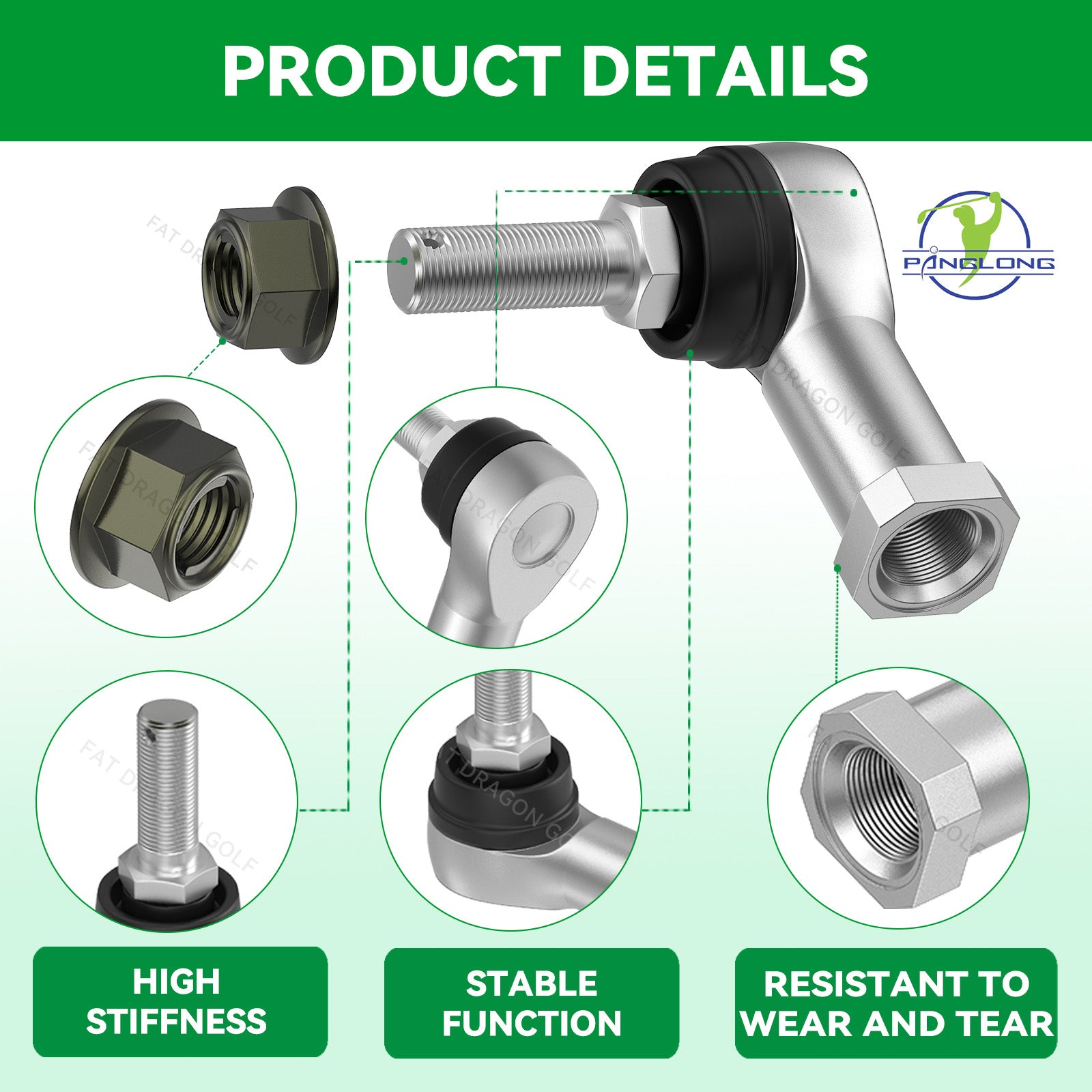 Golf Cart Tie Rod End for Yamaha