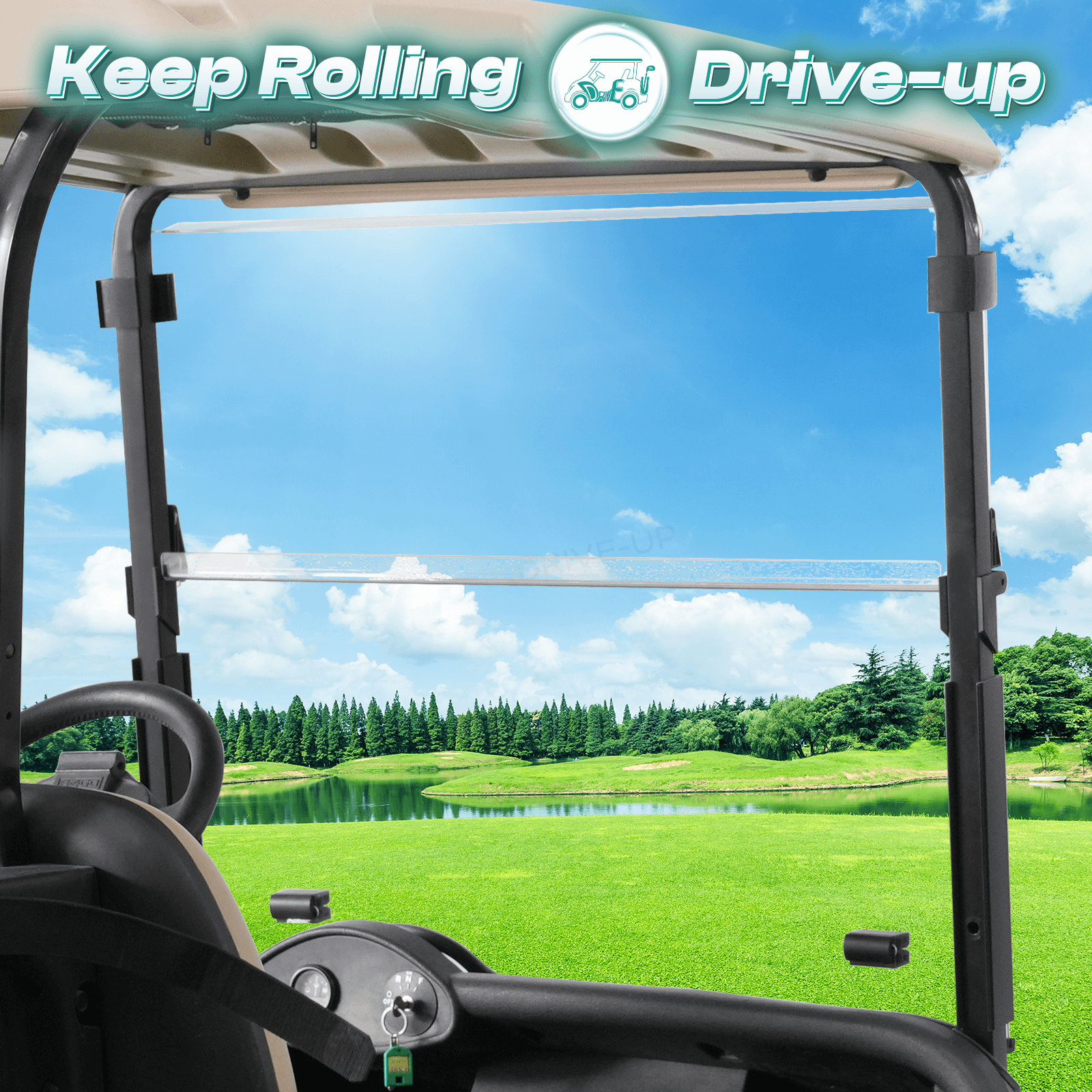 EZGO golf cart windshield