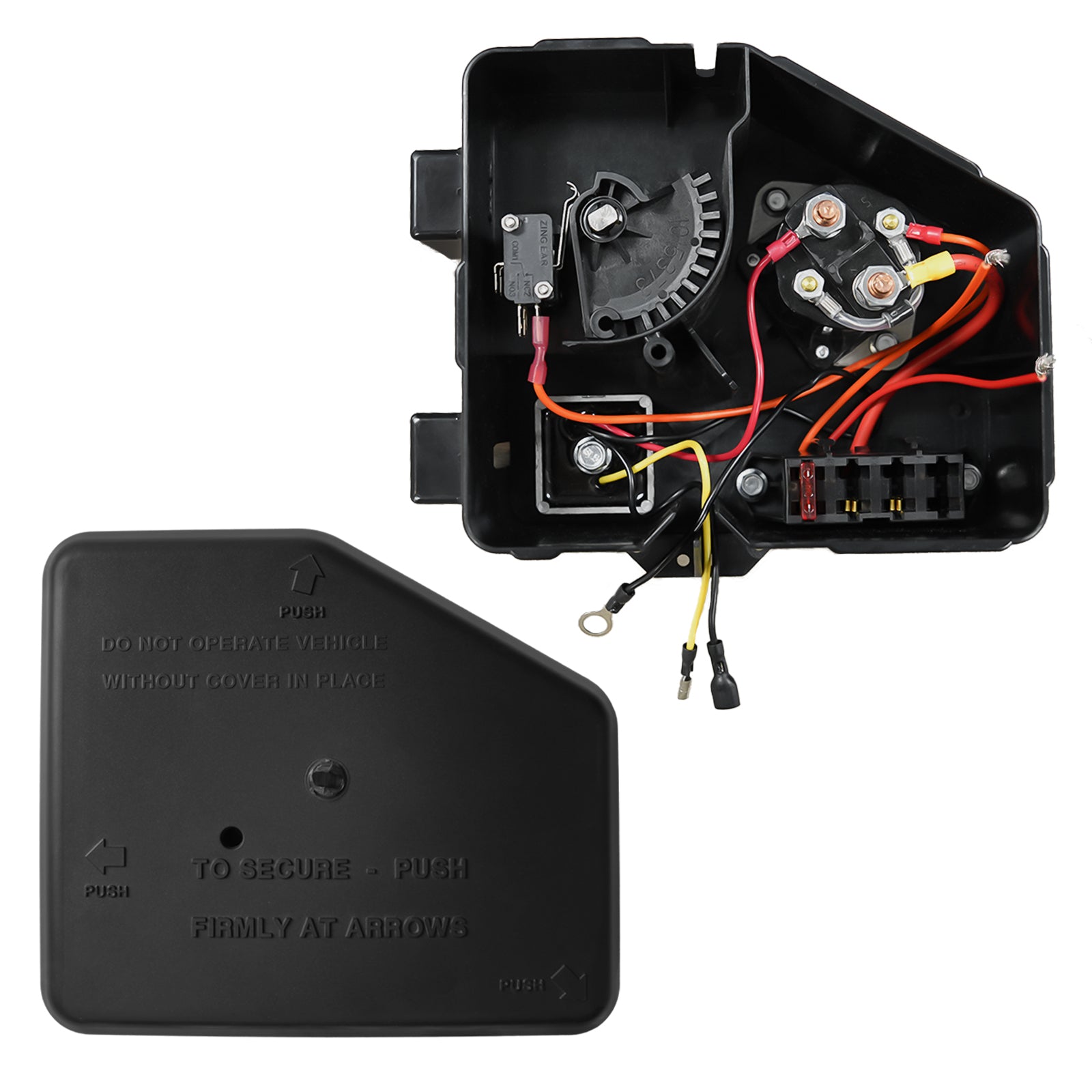 Golf Cart Electrical Component Box Asm/Electrical Box Cover, For Gas Club Car DS 1992-2015, OEM #1013609, 1015777 |Drive-up