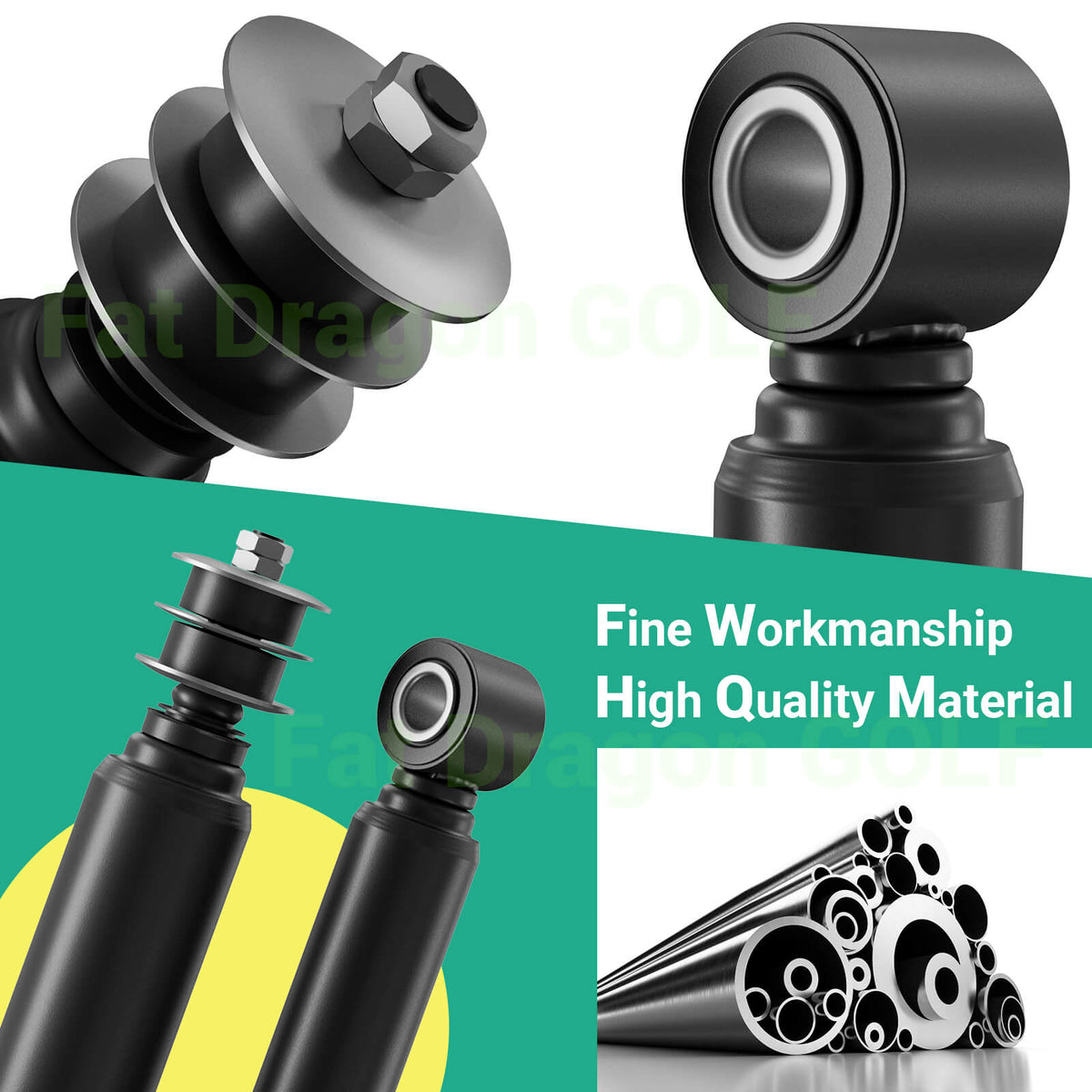 Golf Cart Front & Rear Shocks for Club Car