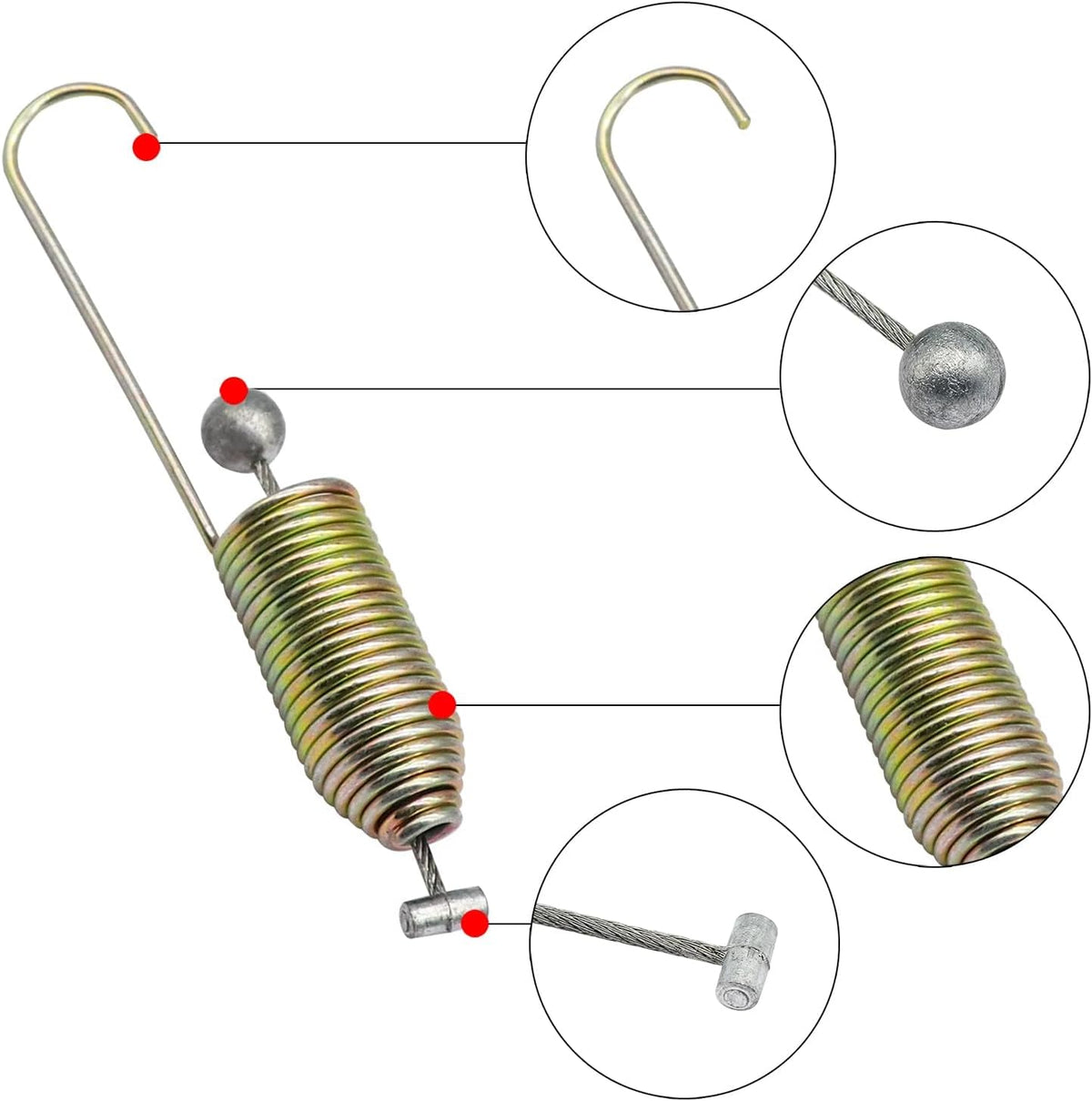 Accelerator Pedal Return Spring for EZGO RXV Electric Golf Carts