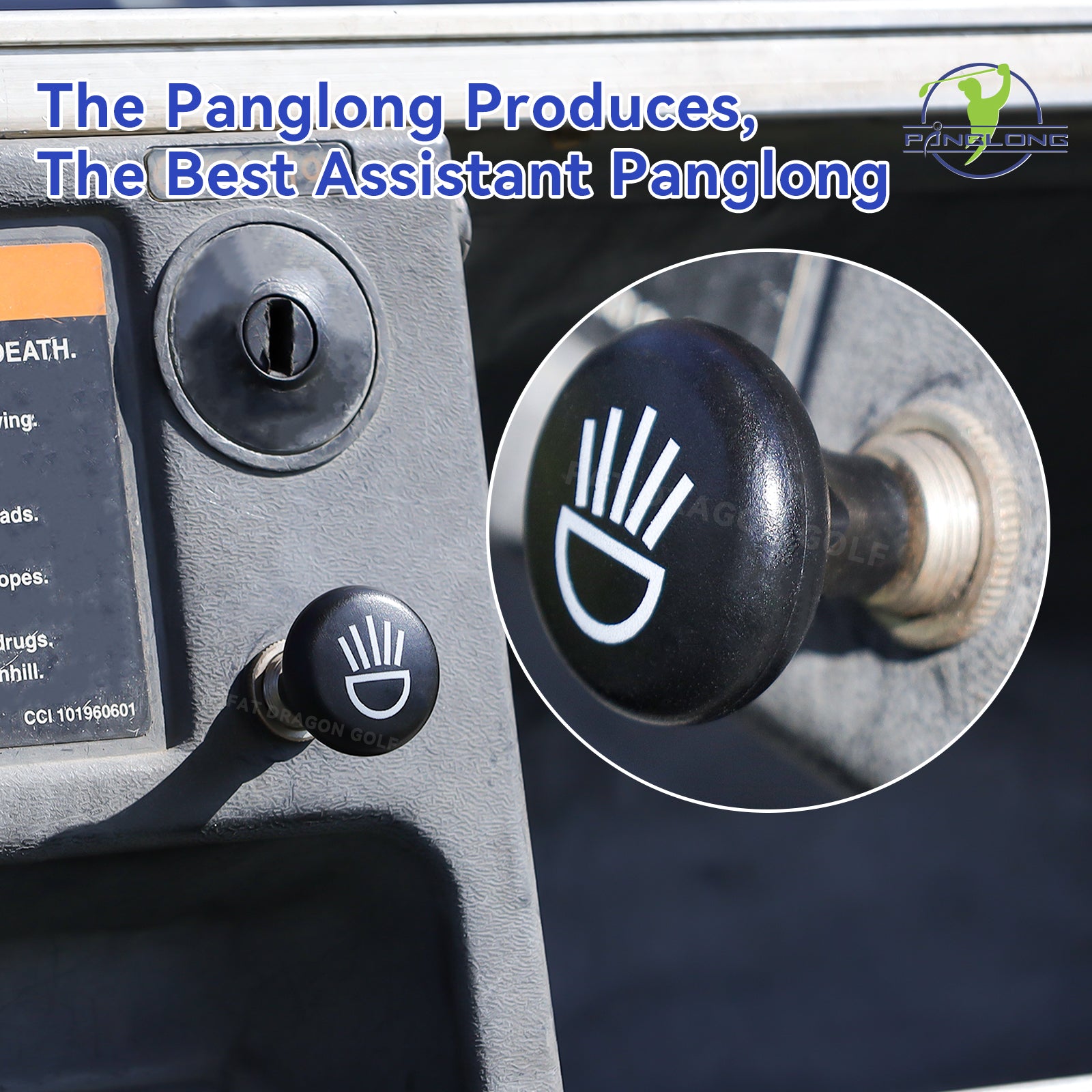 Universal Golf Cart Push Button Light Switch for Club Car Yamaha EZGO - 12Volt Light Switch, OEM #4034 | Drive-up