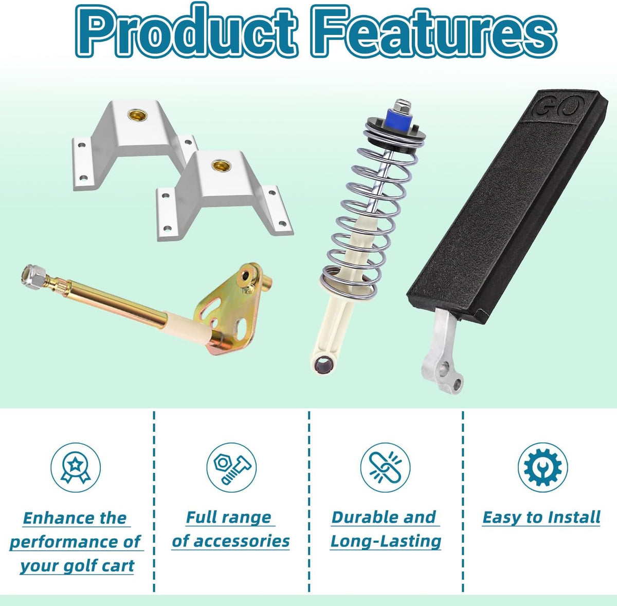 DS Pedal Rebuild Kit Accelerator Pedal Repair Kit for 1996 Up Club Car DS Gas and Electric Golf Carts