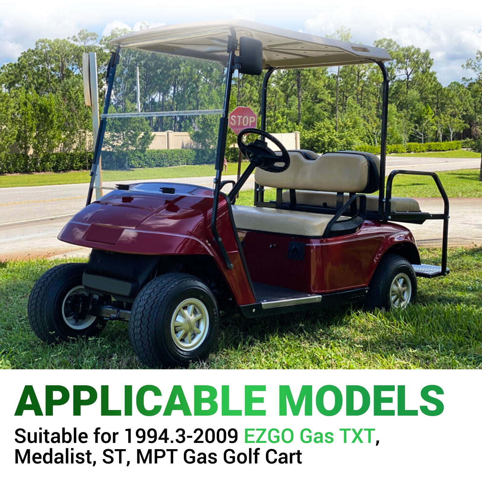 EZGO TXT Gas Golf Cart Long and Short Half Shafts with Bearings Oil Seal Circlip Kit, OEM #26811-G01 |Drive-up