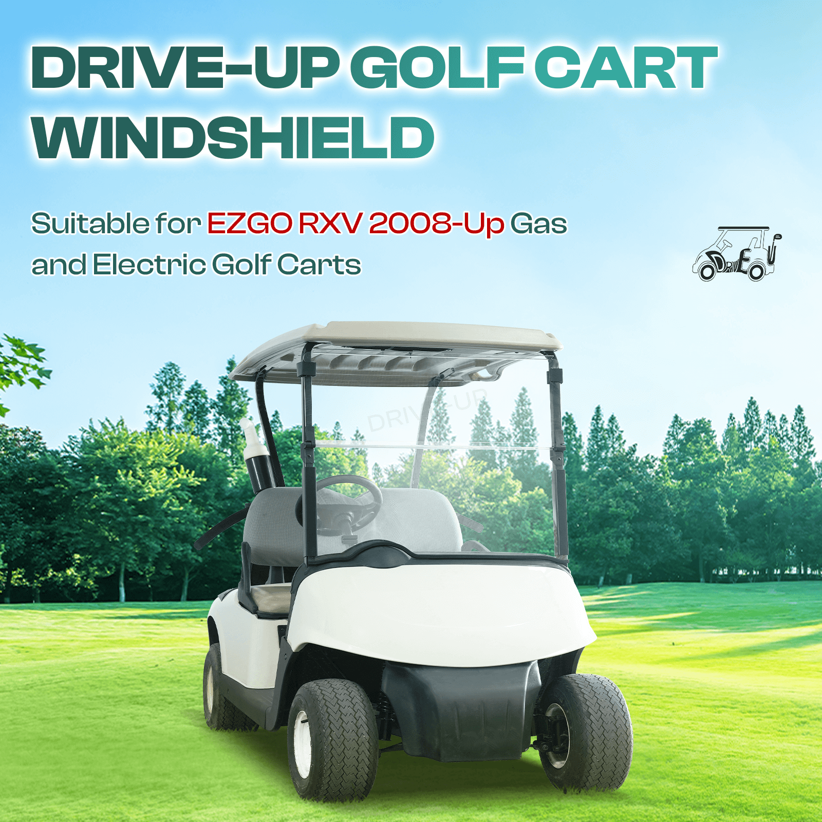 EZGO golf cart windshield replacement