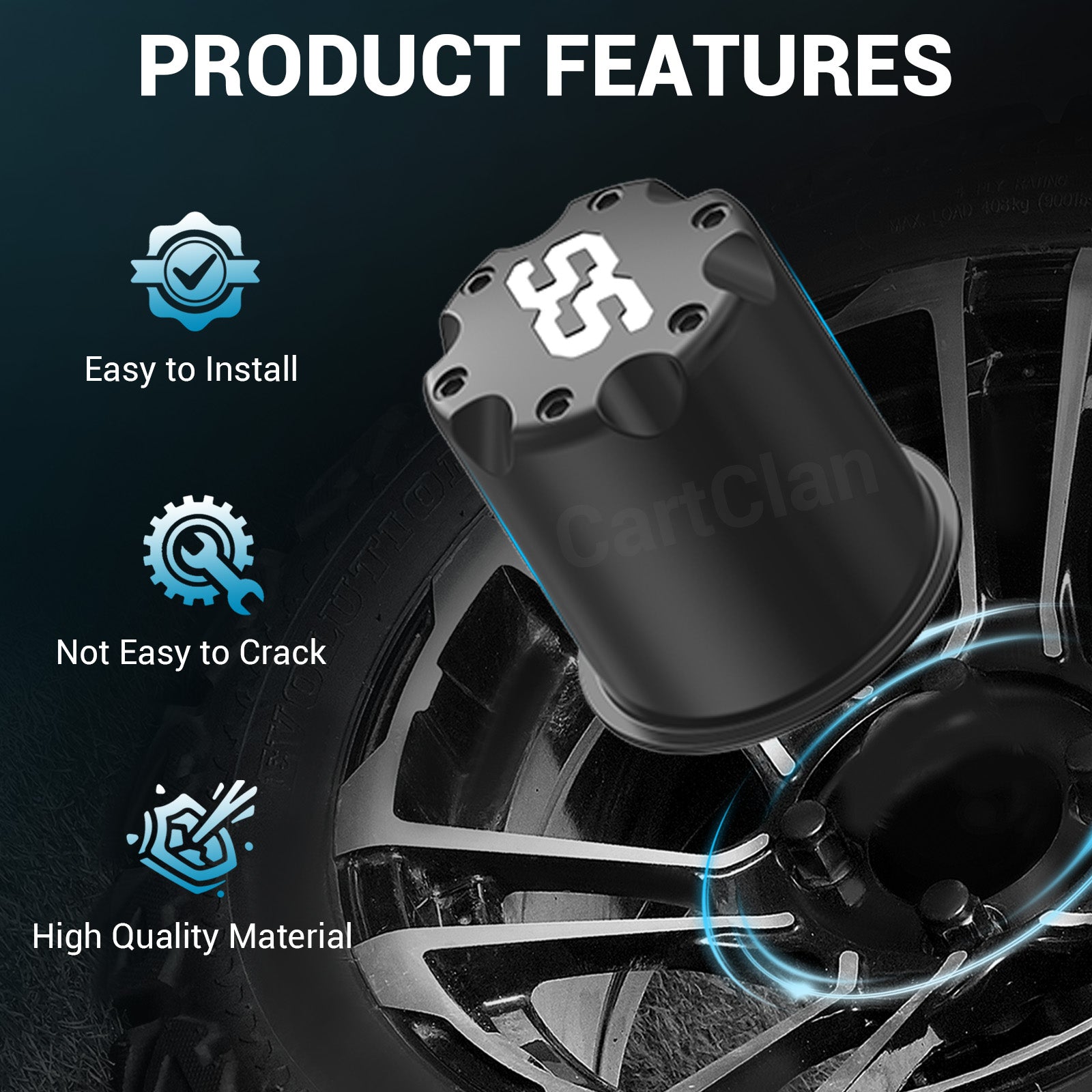 hub caps for golf carts