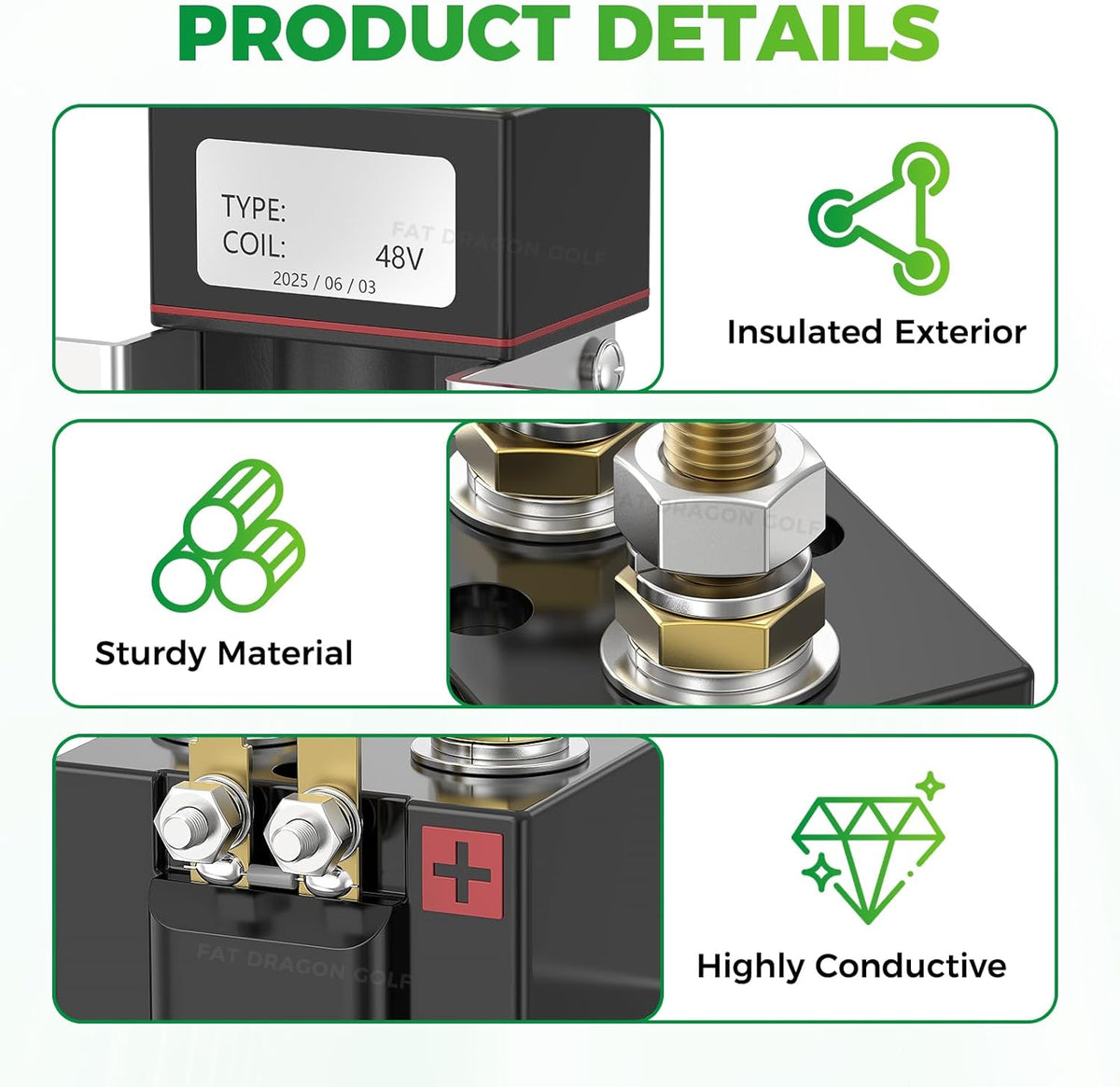 Club Car 48V Golf Cart Solenoid