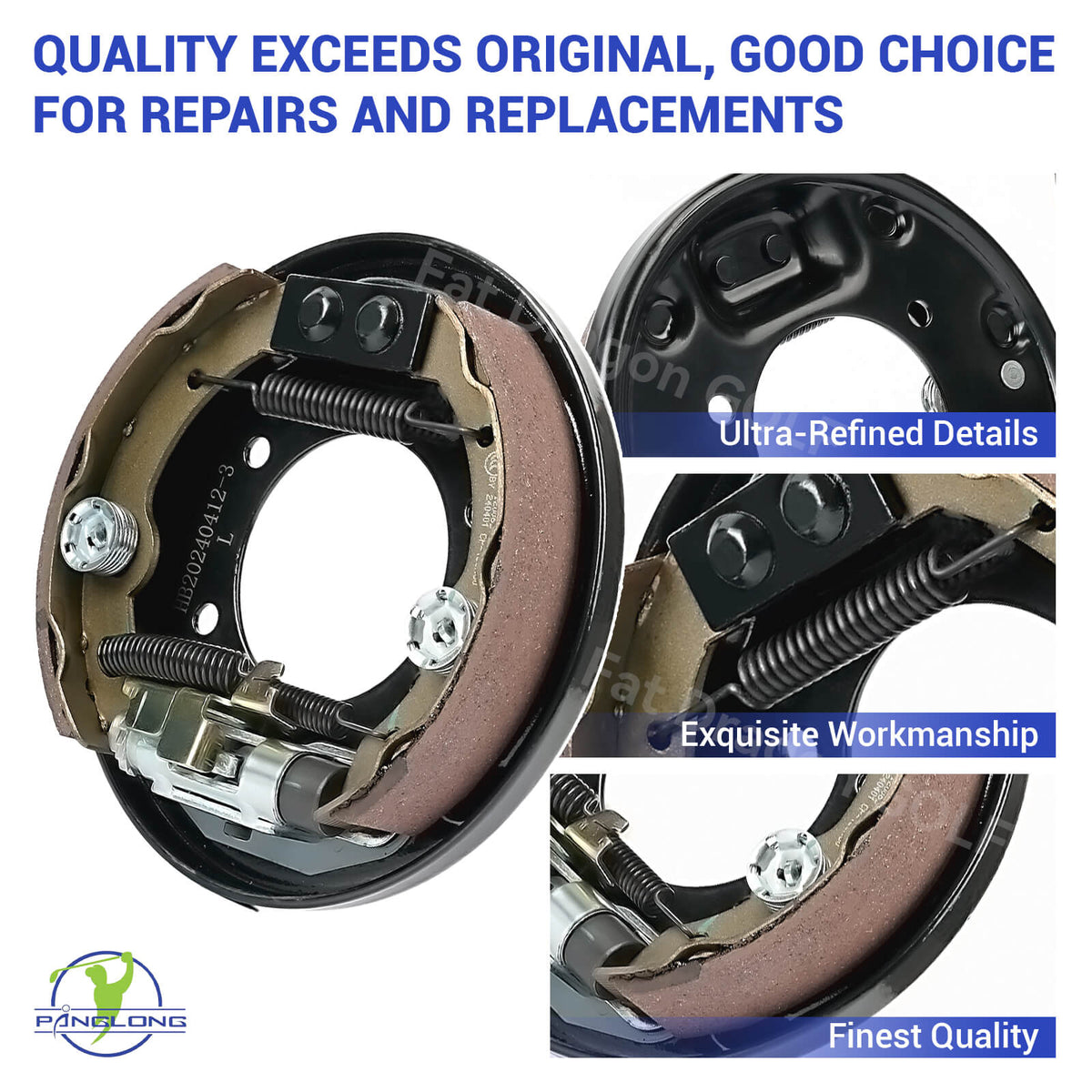 Golf Cart Brakes Complete Rear Assembly Kit for EZGO & Yamaha | Drive-up