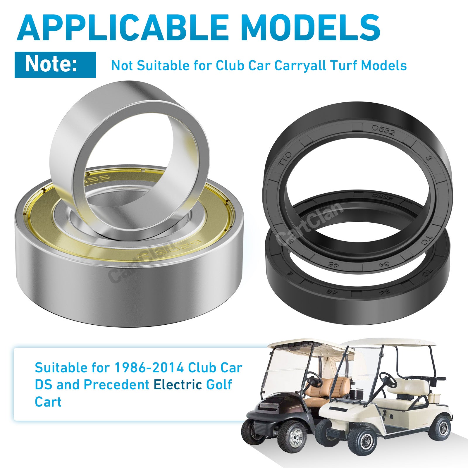 Club Car rear axle Bearings