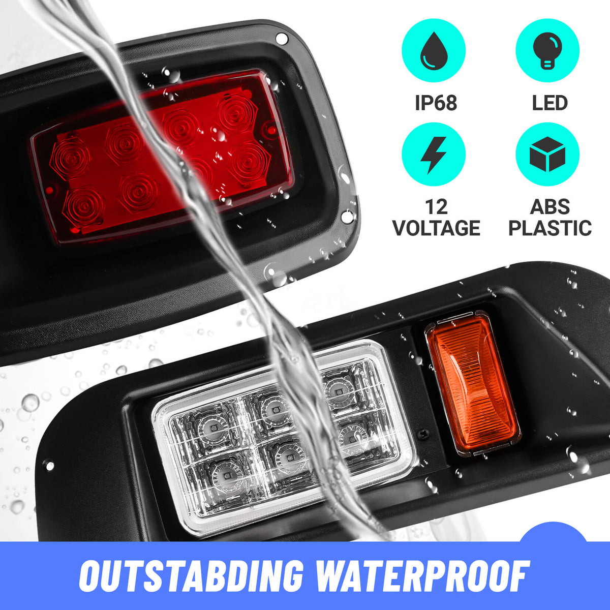 EZGO TXT LED Light Kit Complete Lighting Set 1996-2013 gas & electric models | Drive-up