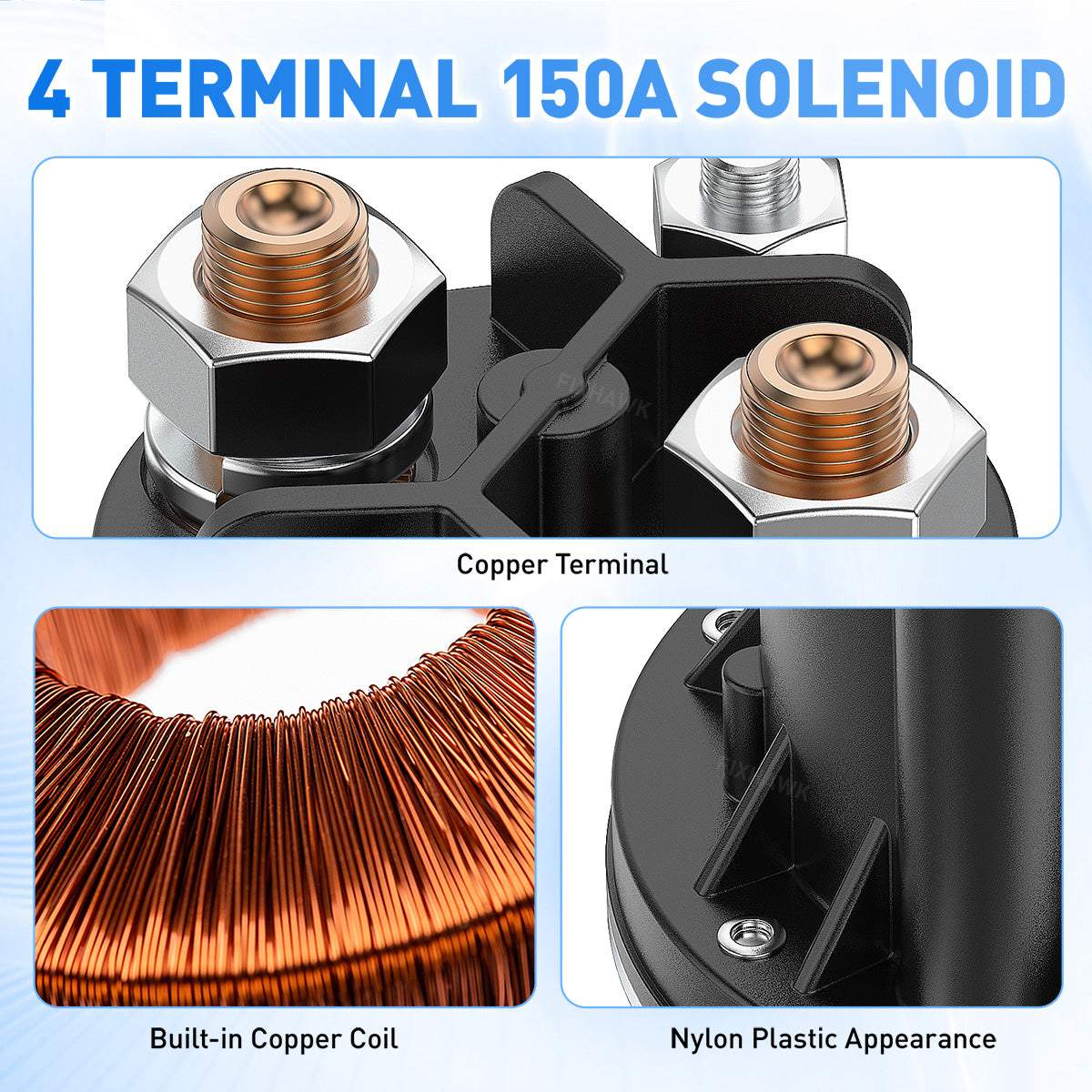 Drive-up EZGO RXV Solenoid 36V Golf Cart Solenoid for 2012-2019 Models