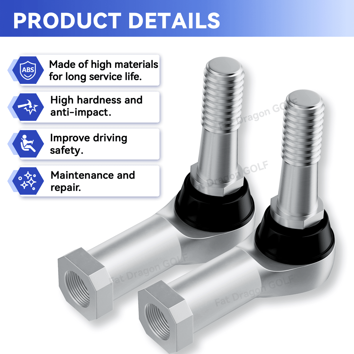 EZGO Tie Rod Ends Kit for TXT Golf Carts 2001-Up | Drive-up