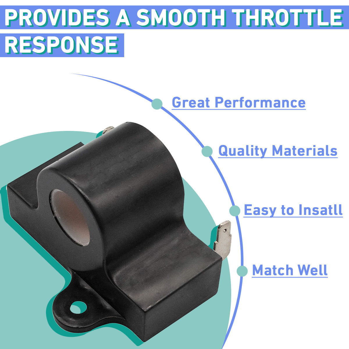 Inductive Throttle Sensor for EZGO TXT Golf Carts 1994-Up | Drive-up