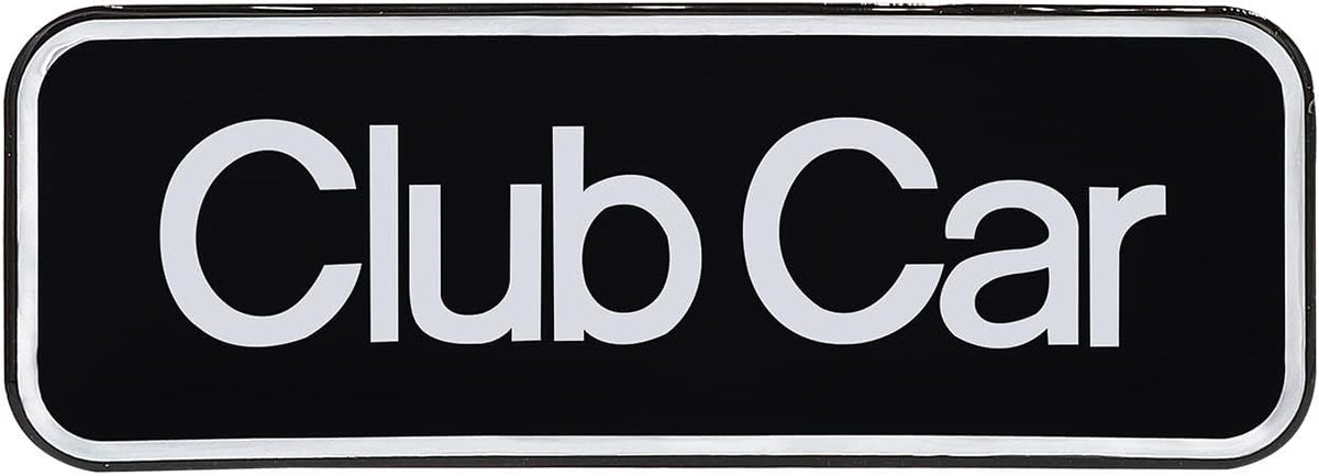 Name Plate for Club Car Onward Emblem Silver for Golf Cart-6.42" X 2.24" | Drive-up