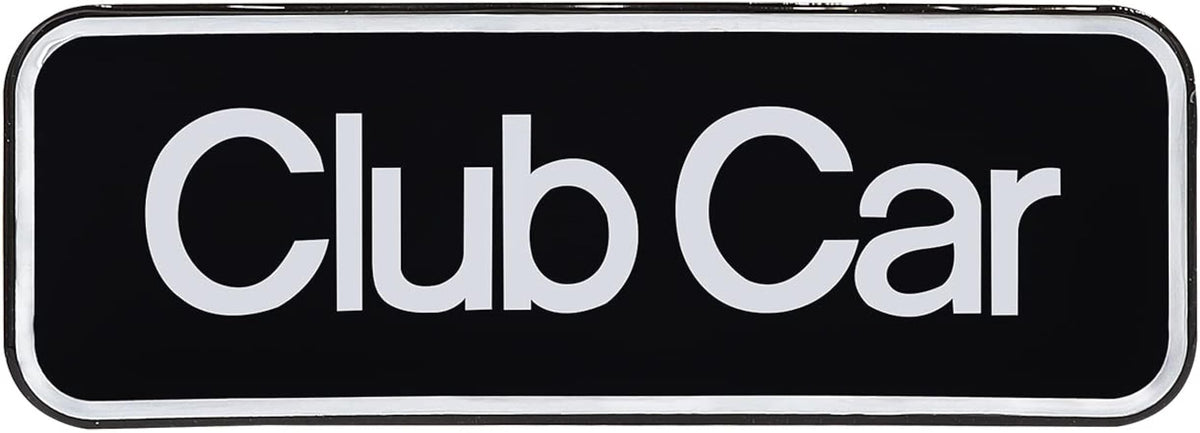 Name Plate for Club Car Onward Emblem Silver for Golf Cart-6.42" X 2.24" | Drive-up