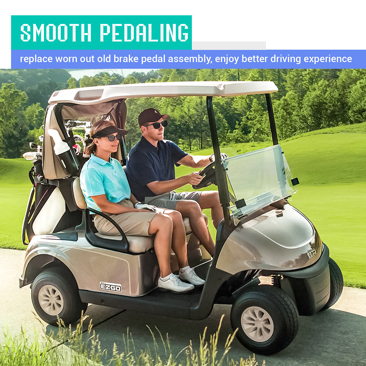 Golf Cart Brake Pedal Assembly for EZGO RXV 2008-Up | Drive-up