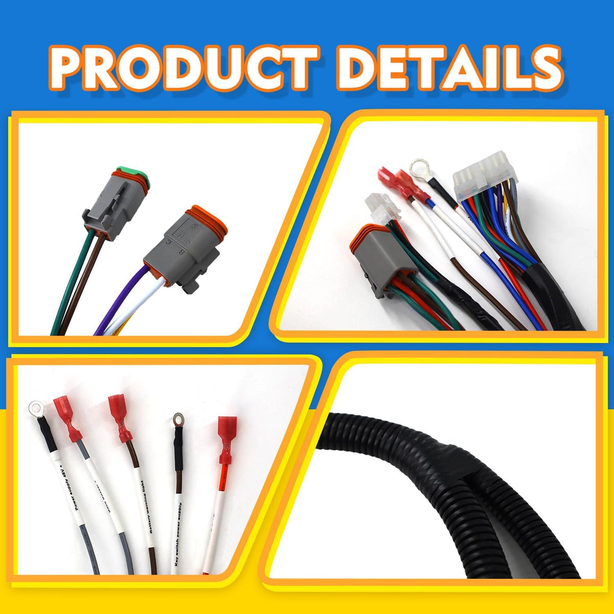 Complete Wiring Harness for Club Car DS with Black Controller 1510-5201