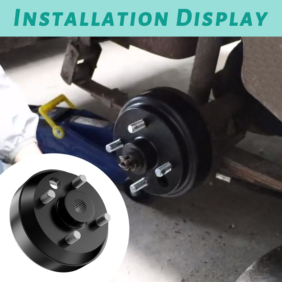 Golf Cart Brake Drum Hub Assembly for EZGO TXT Elec 1982-Up & 1982-1993 2-Cycle Gas Models, 24 Tooth Star Spline  | Drive-up