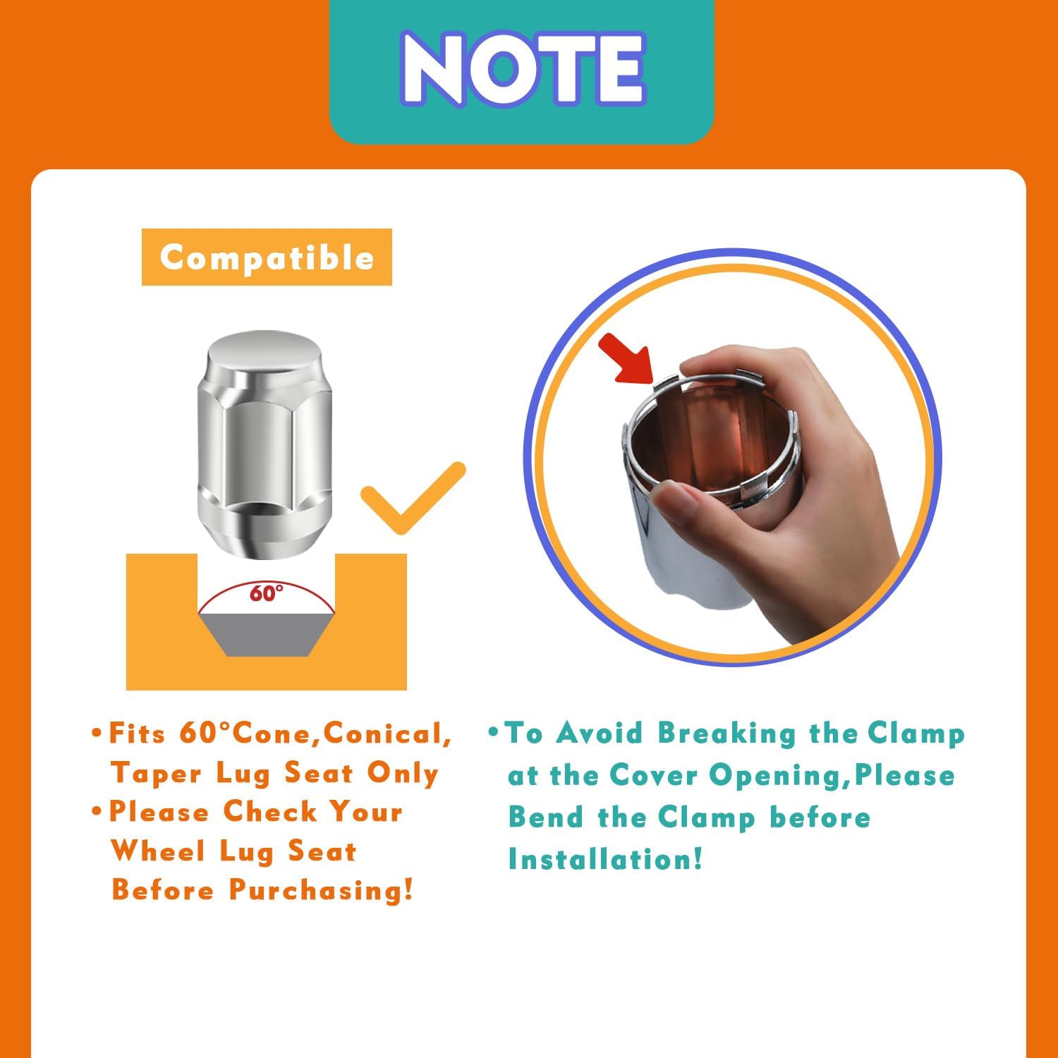 Chrome Golf Cart Center Caps & Wheel Lug Nuts Kit, 4 PCS ITP SS Wheel Hub Cap and 16 PCS Lug Nut for EZGO, Club Car¡