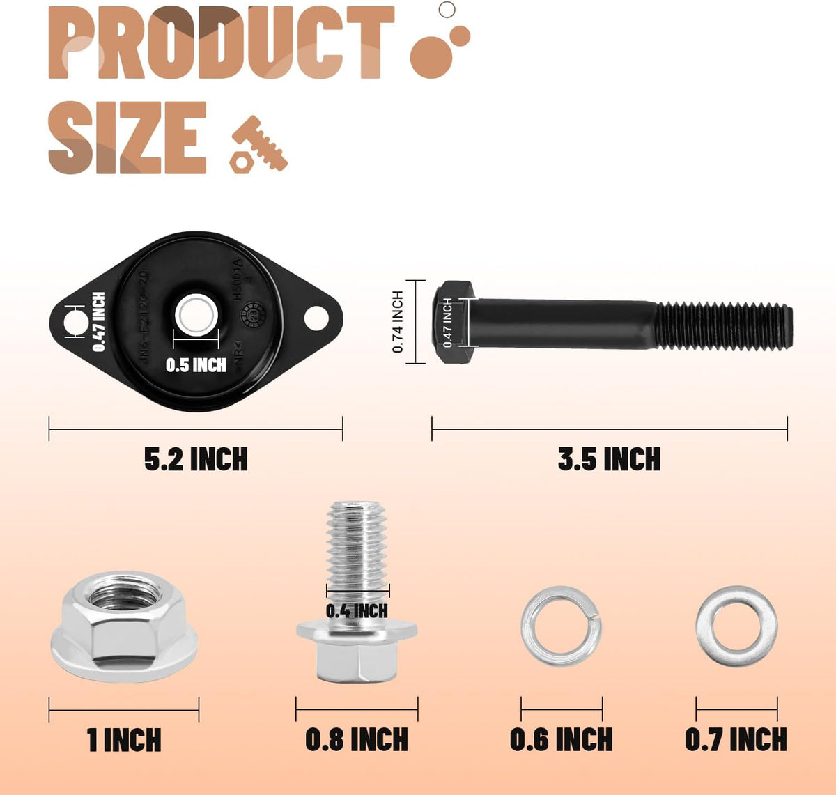 Golf Cart Rear Arm Front Bushing Mounting