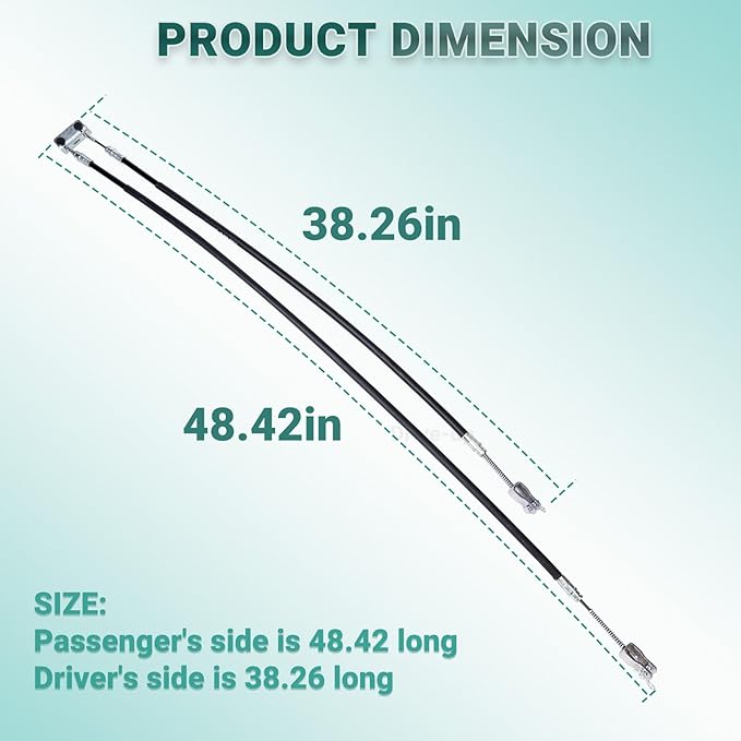 EZGO TXT Brake Cable Kit w/Stainless Cores - Driver & Passenger (1994-2008) |Drive-up