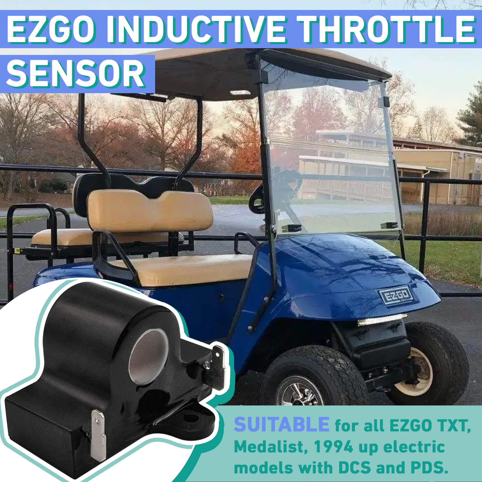 Inductive Throttle Sensor for EZGO TXT Golf Carts 1994-Up | Drive-up