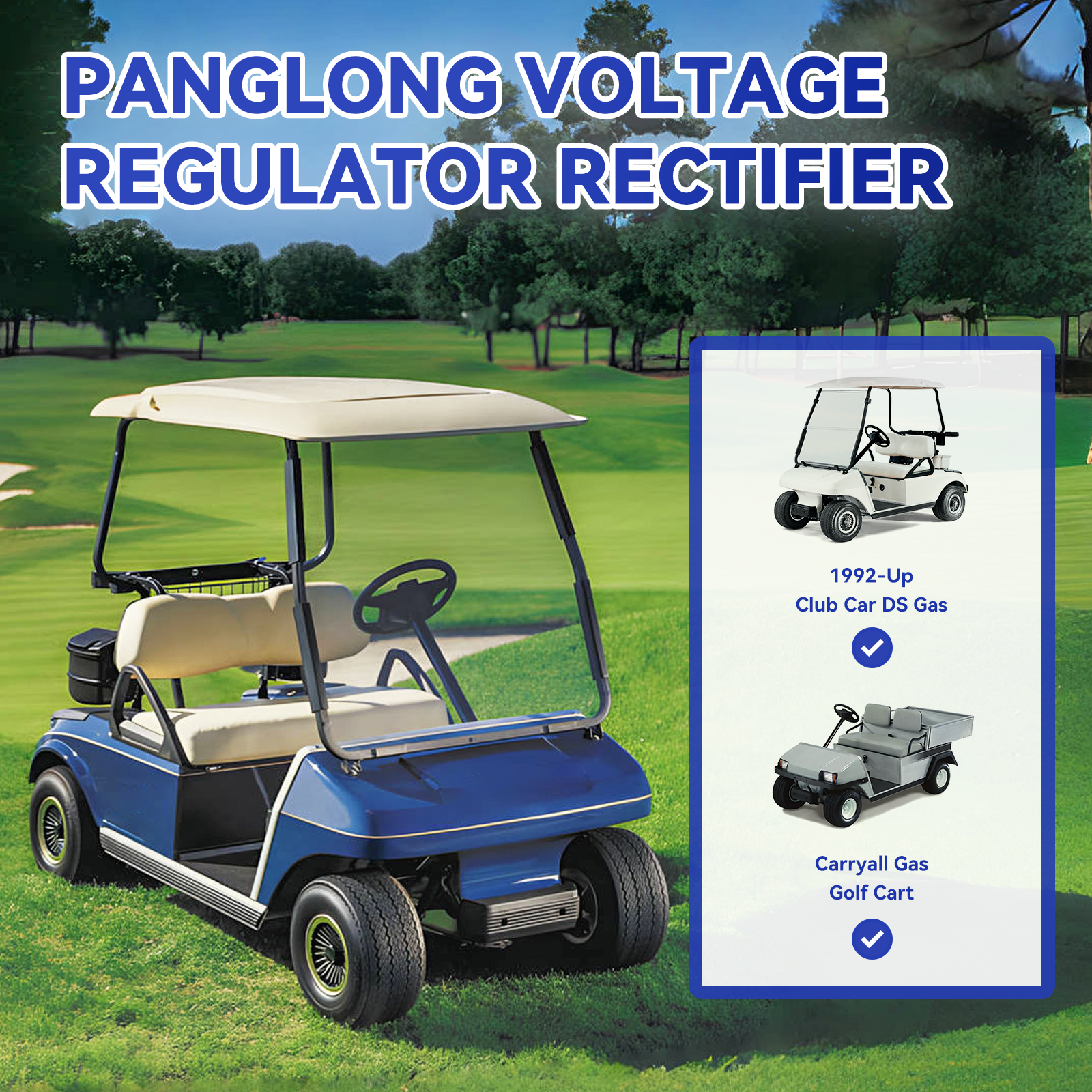 Golf Cart Voltage Regulator for Club Car DS & Carryall Gas | Drive-up