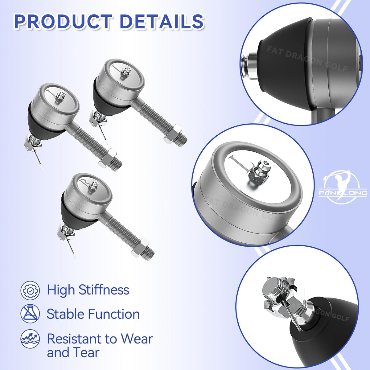 Club Car Tie Rod End for 1976-2008 DS