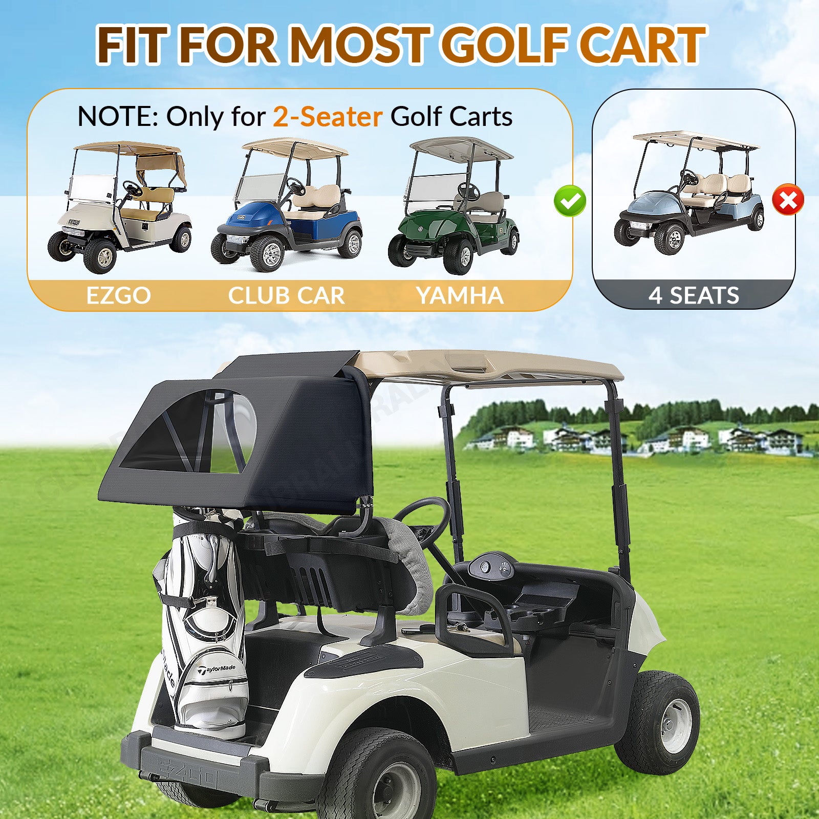 golf cart rain cover