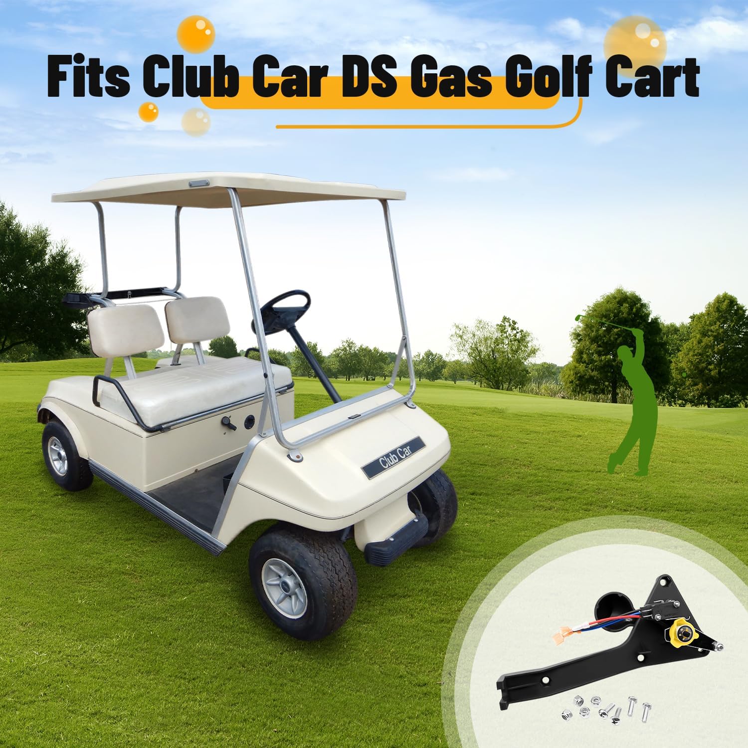 Club Car DS Golf Cart Forward and Reverse Shifter Assembly Kit |Drive-up