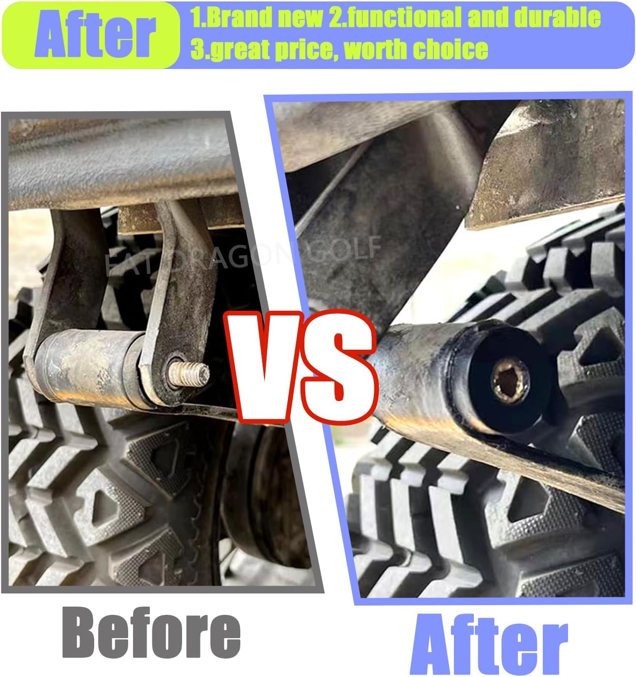 Club Car Front Leaf Spring Bushings Kit Polyurethane Bushing and Sleeve For 1992-UP DS 1015583 | Drive-up