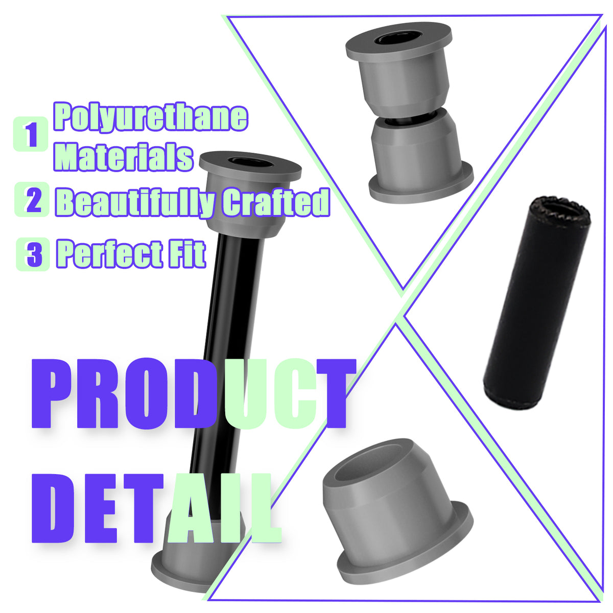 Club Car Golf Cart Front A-Arm Bushing Kit for Precedent & Tempo