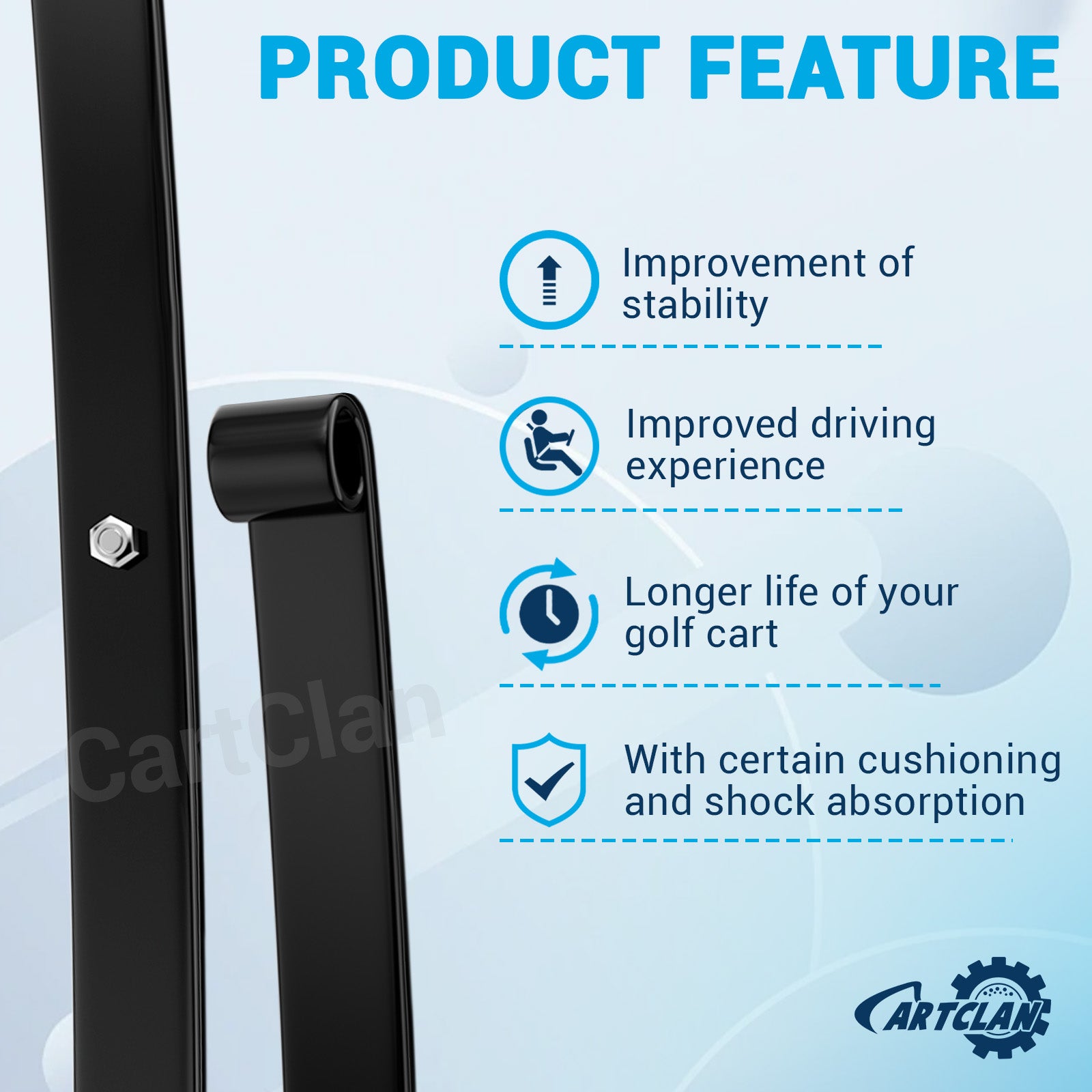 Golf Cart Rear Leaf Spring Kit Fits Club Car Precedent/Tempo/Onward | Drive-up