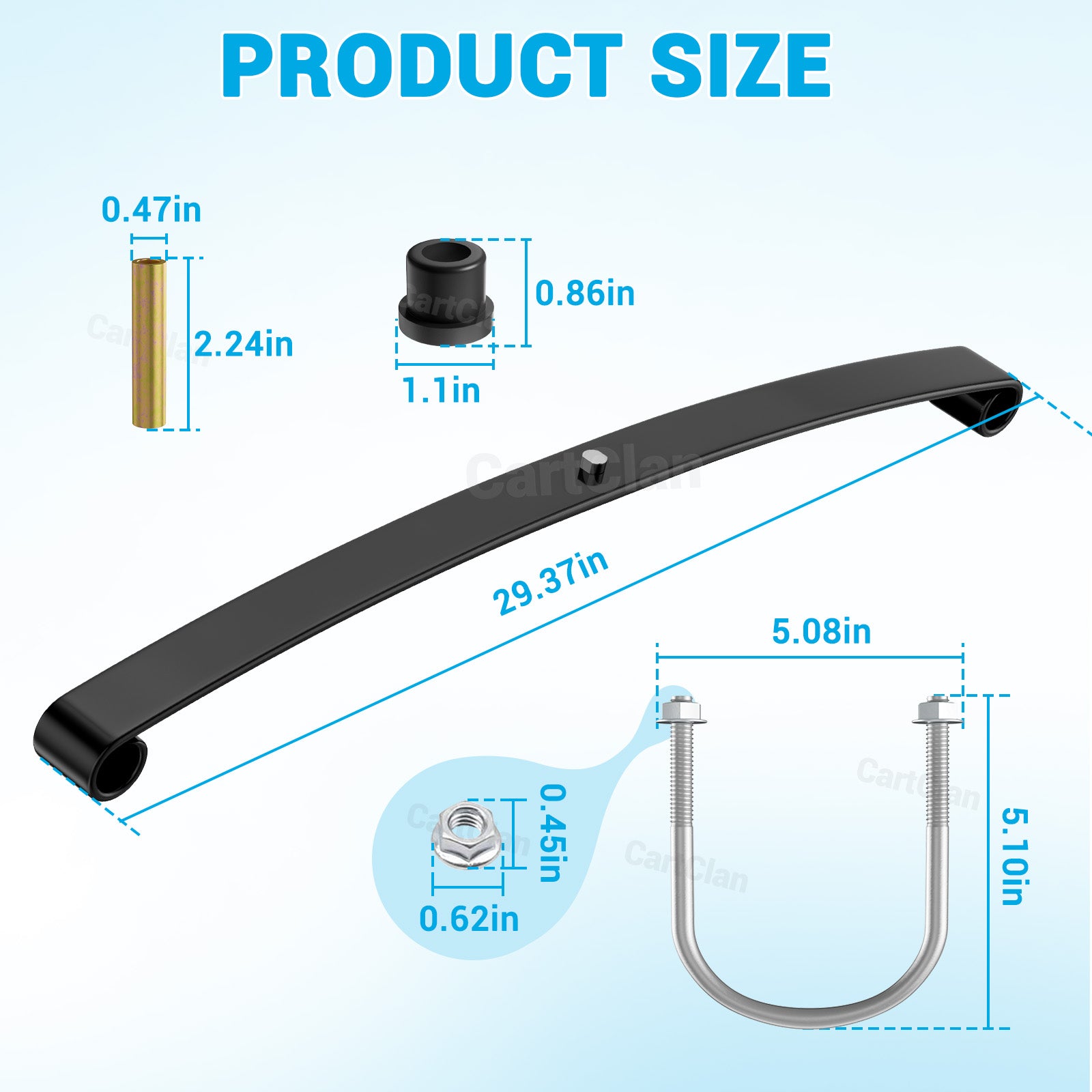 Golf Cart Rear Leaf Spring Kit Fits Club Car Precedent/Tempo/Onward | Drive-up