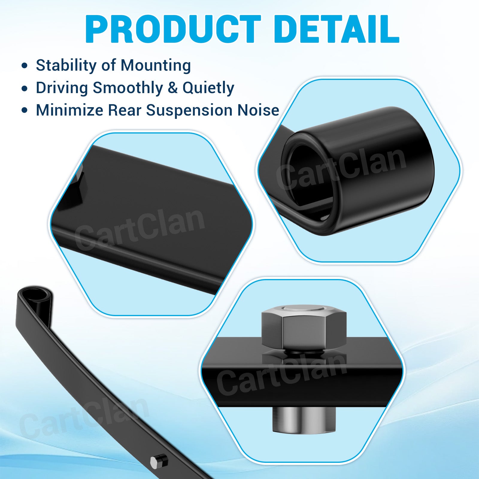 Golf Cart Rear Leaf Spring Kit Fits Club Car Precedent/Tempo/Onward | Drive-up