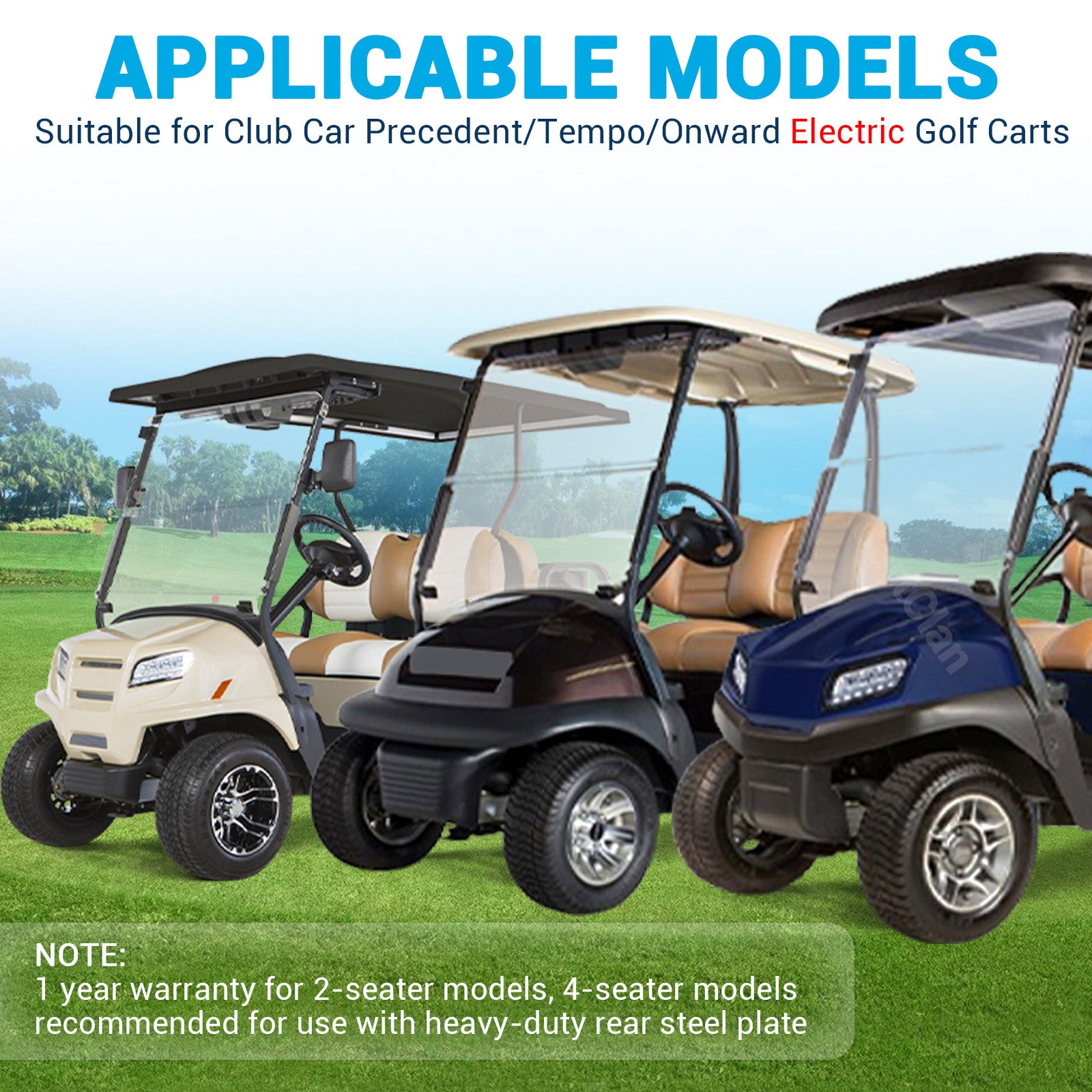 Golf Cart Rear Leaf Spring Kit Fits Club Car Precedent/Tempo/Onward | Drive-up