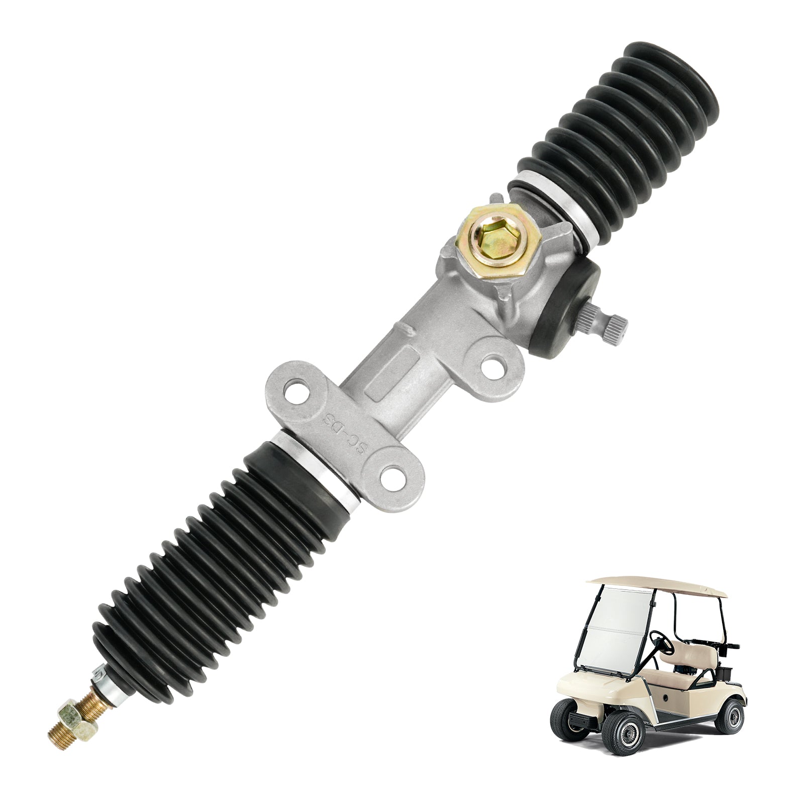 Steering Rack, Rack and Pinion, Steering Gear Box for Club Car DS, Carryall, and Turf G&E Golf Cart |Drive-up