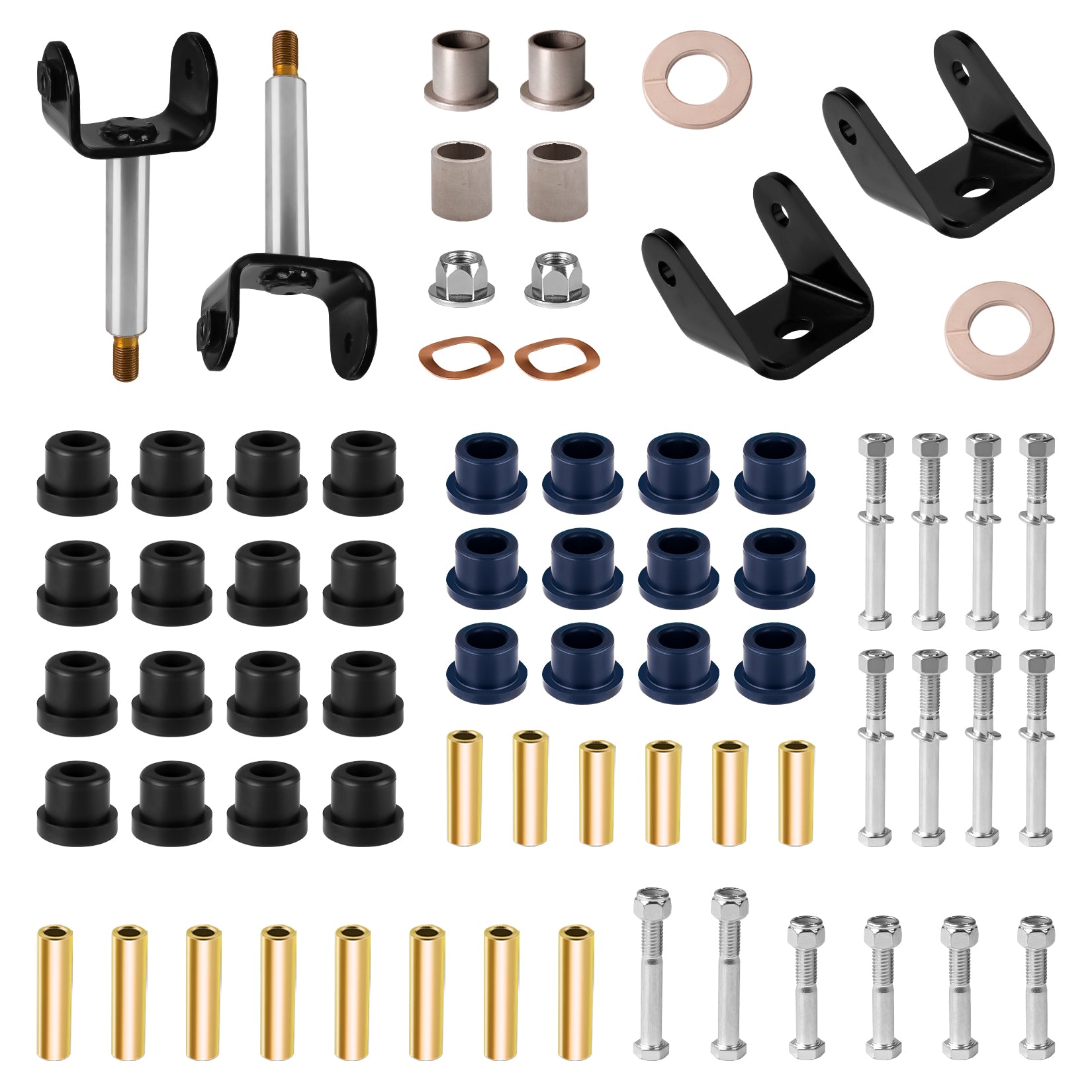 Deluxe Golf Cart Front and Rear End Repair Bushing Kits for Club Car DS 1993-Up Gas and Electric Models