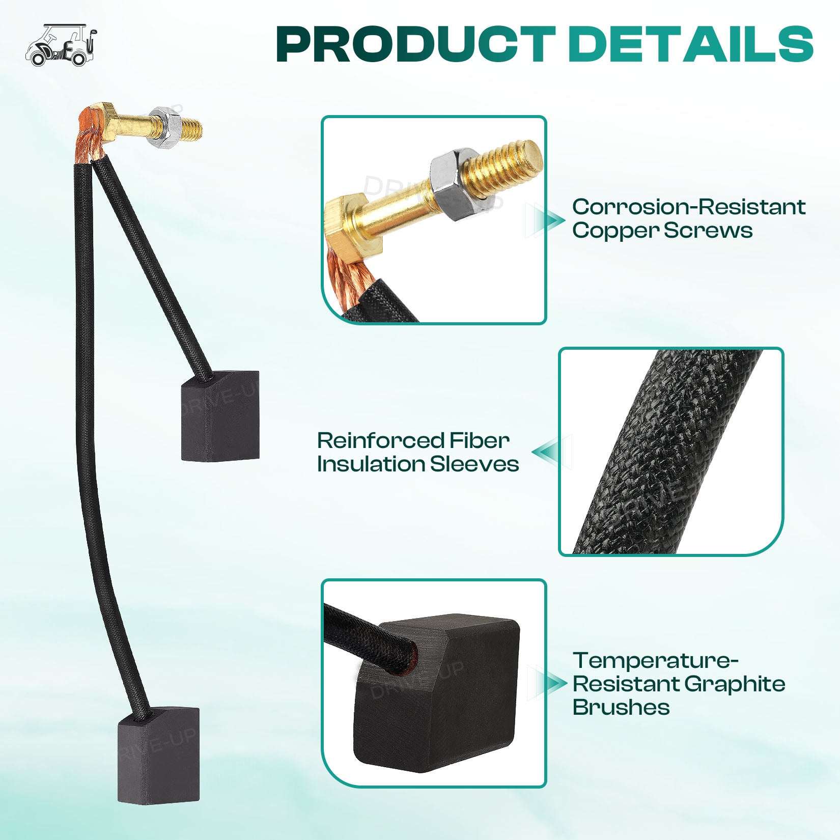 Golf Cart ADC Motor Brush Kit,Fits Club Car EZGO | Drive-up