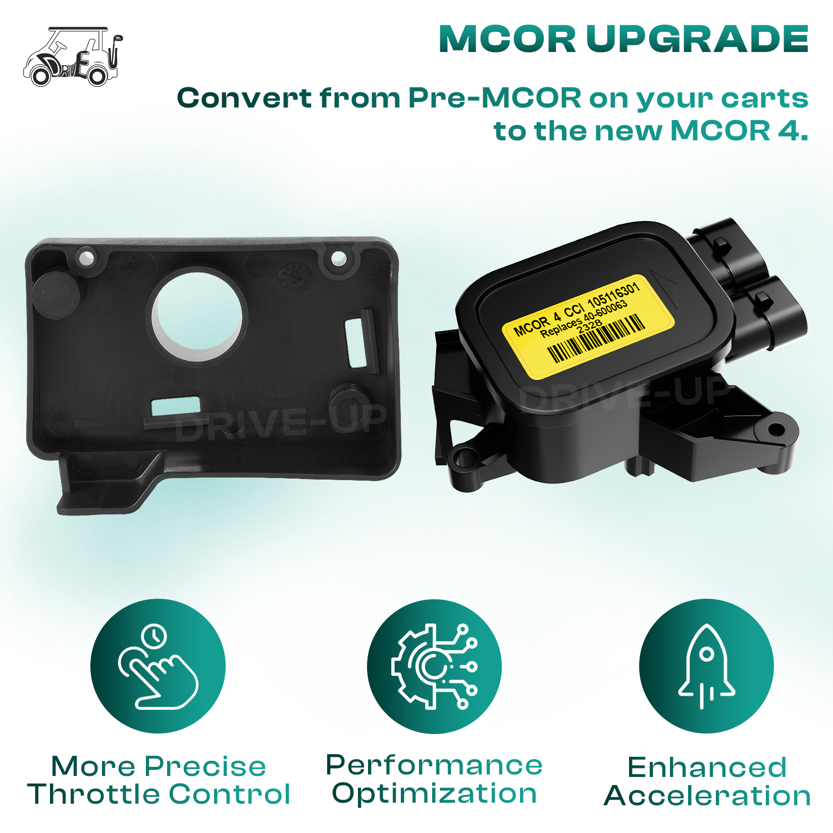 Pre-MCOR to MCOR4 Conversion Kit for 1995.5-2001 Club Car DS | Drive-up