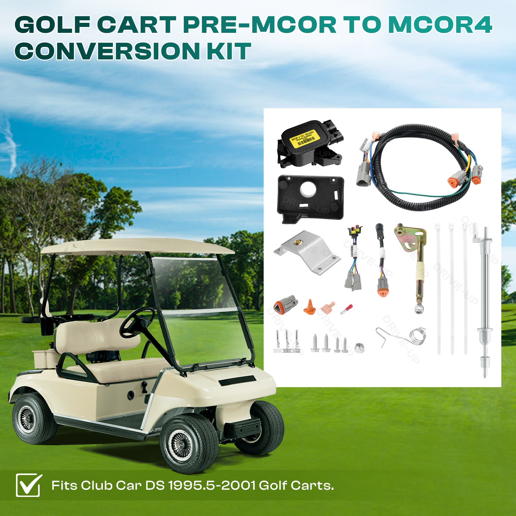 Pre-MCOR to MCOR4 Conversion Kit for 1995.5-2001 Club Car DS | Drive-up