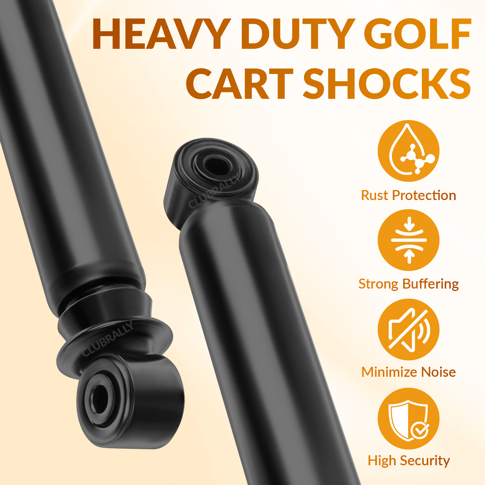 Rear Shock Absorbers for EZGO RXV Golf Cart Gas & Electric |Drive-up